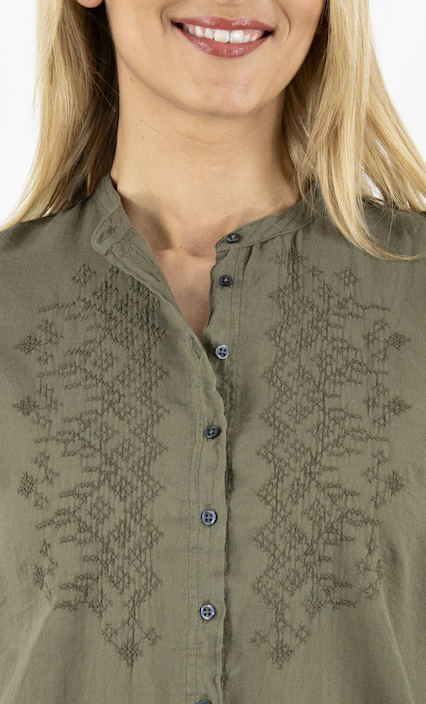 BLOUSE COTON BRODEE BBTH501 TEARY HARTFORD ARMY