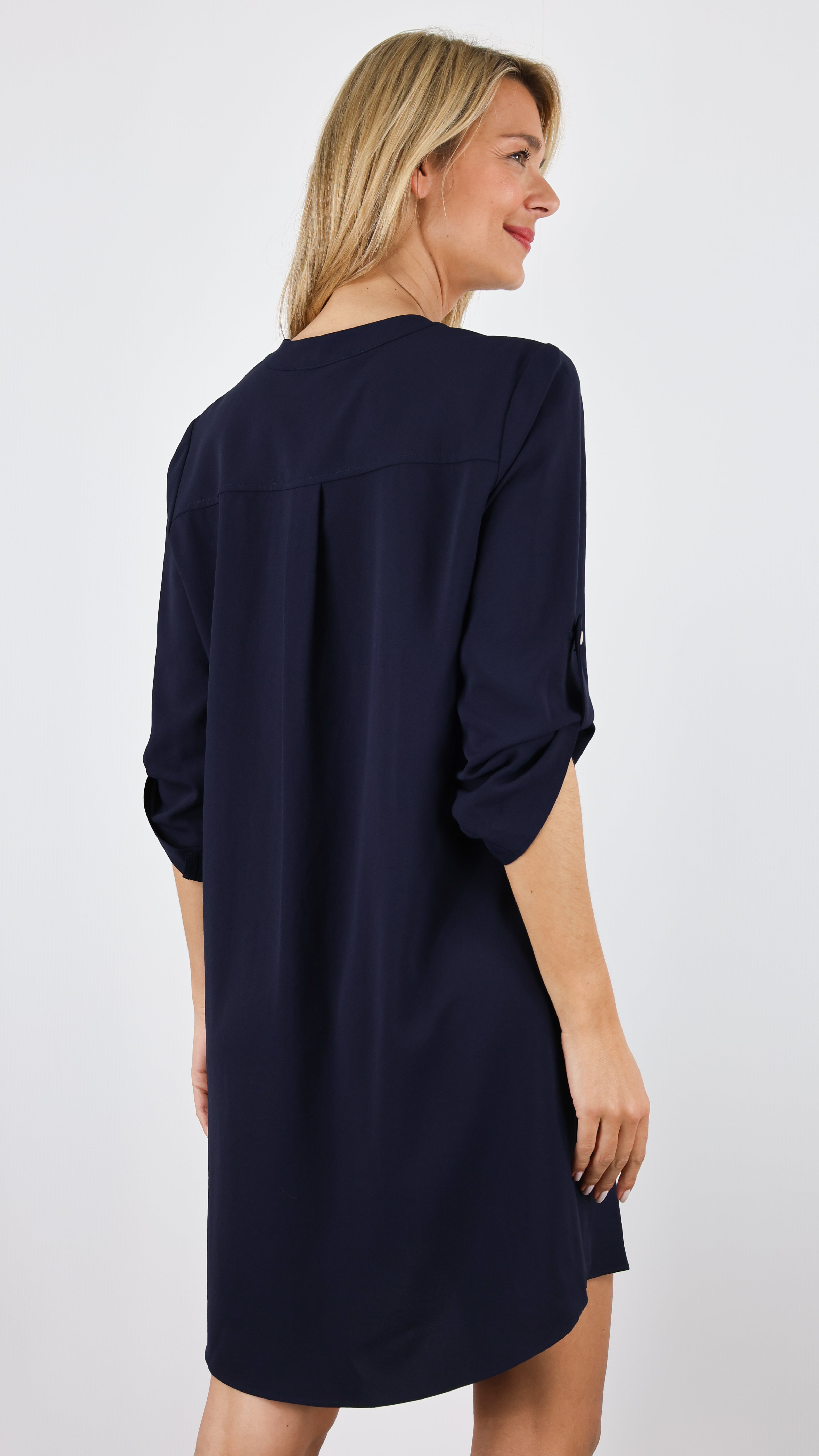 ROBE DROITE SOUPLE JOSEPH RIBKOFF 2322201 BLEU NUIT