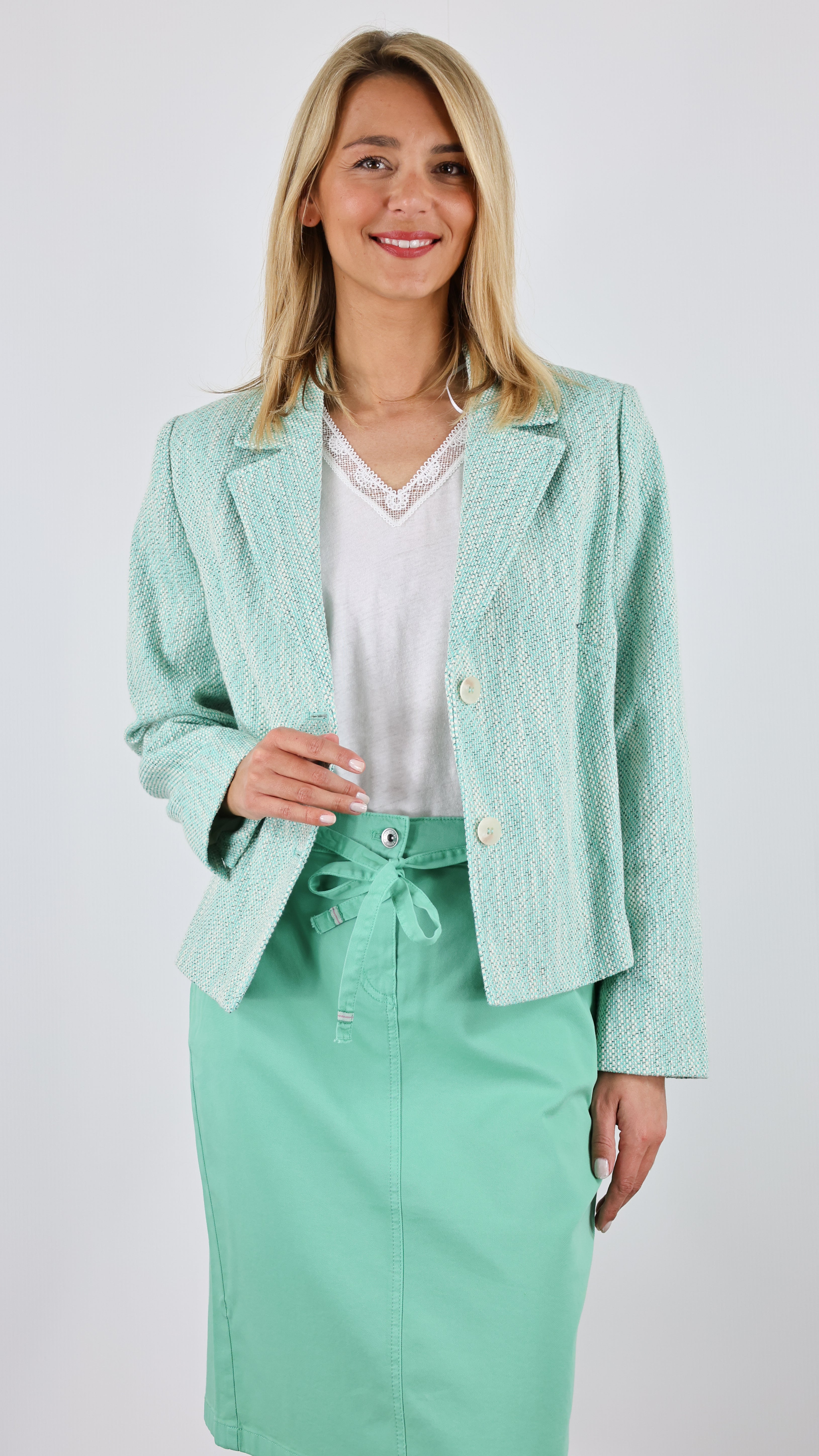 VESTE COURTE CHINEE GERRY WEBER 33033 31265 VERT