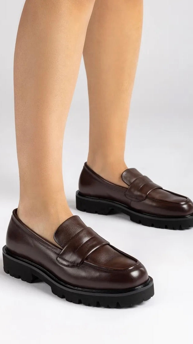 MOCASSINS CRANTES FRAGATA UNISA MARRON CHOCOLAT