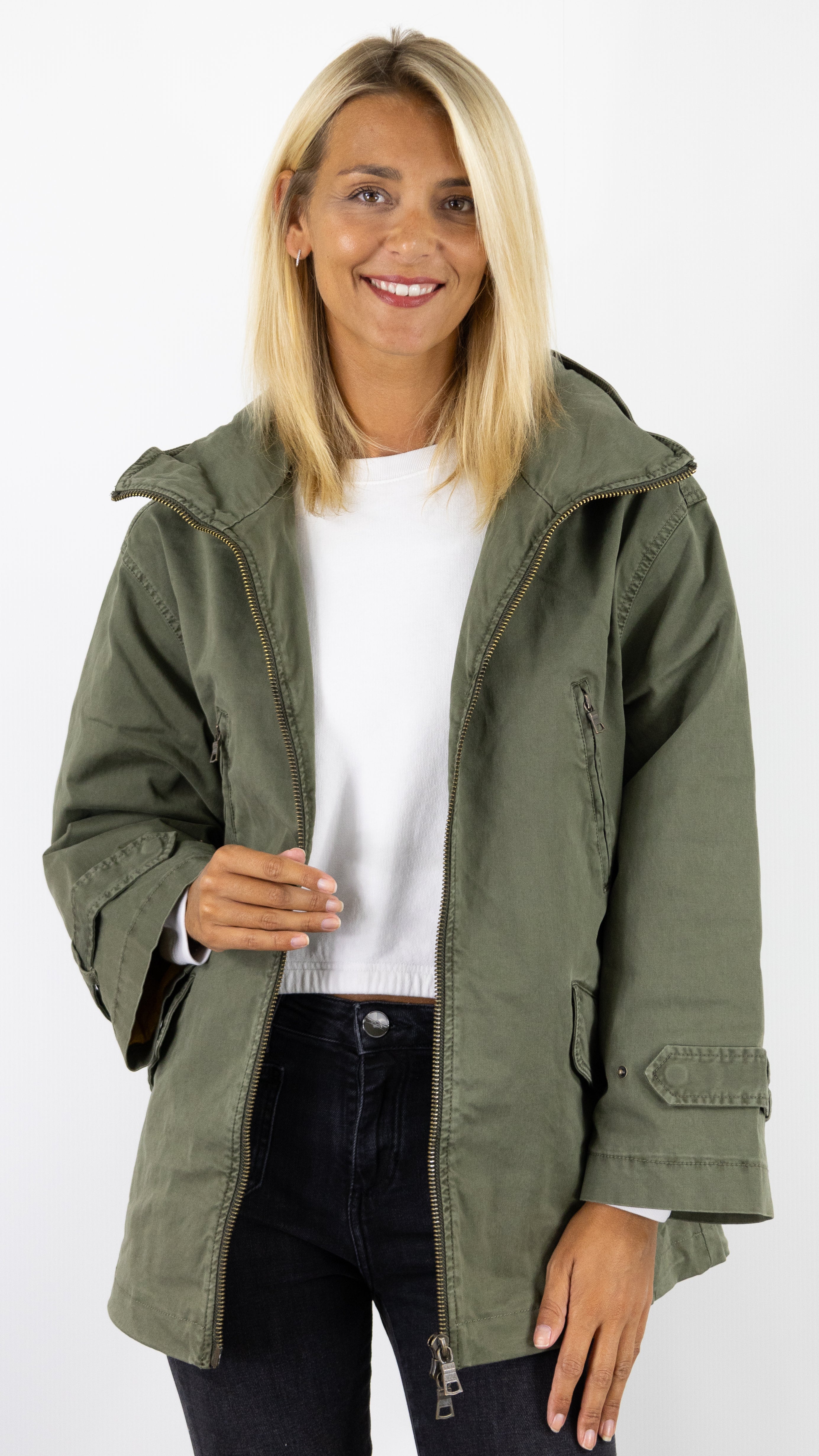 Parka blonde n8 sale