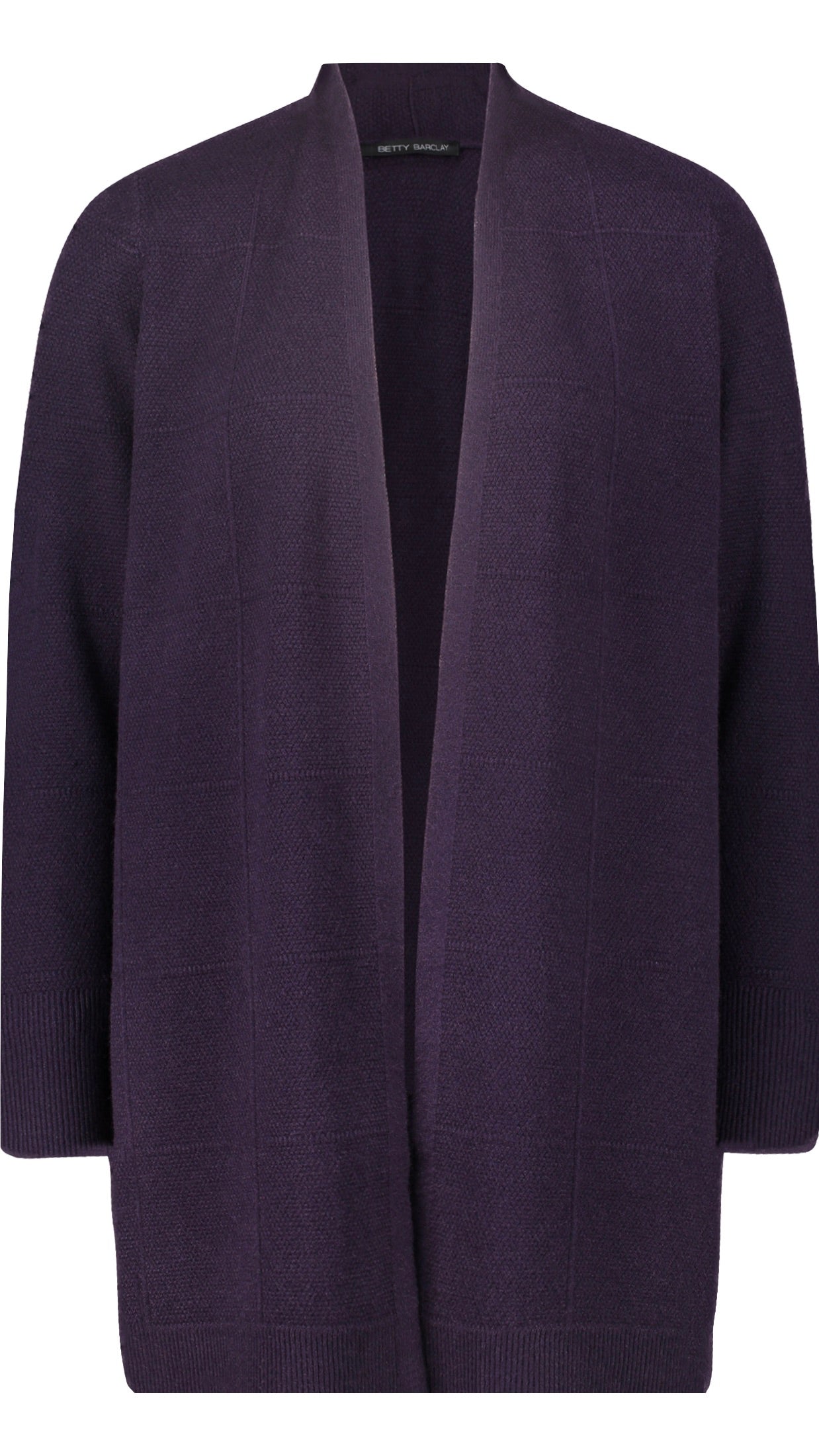 GILET LONG BORD A BORD VIOLET BETTY BARCLAY 51521026