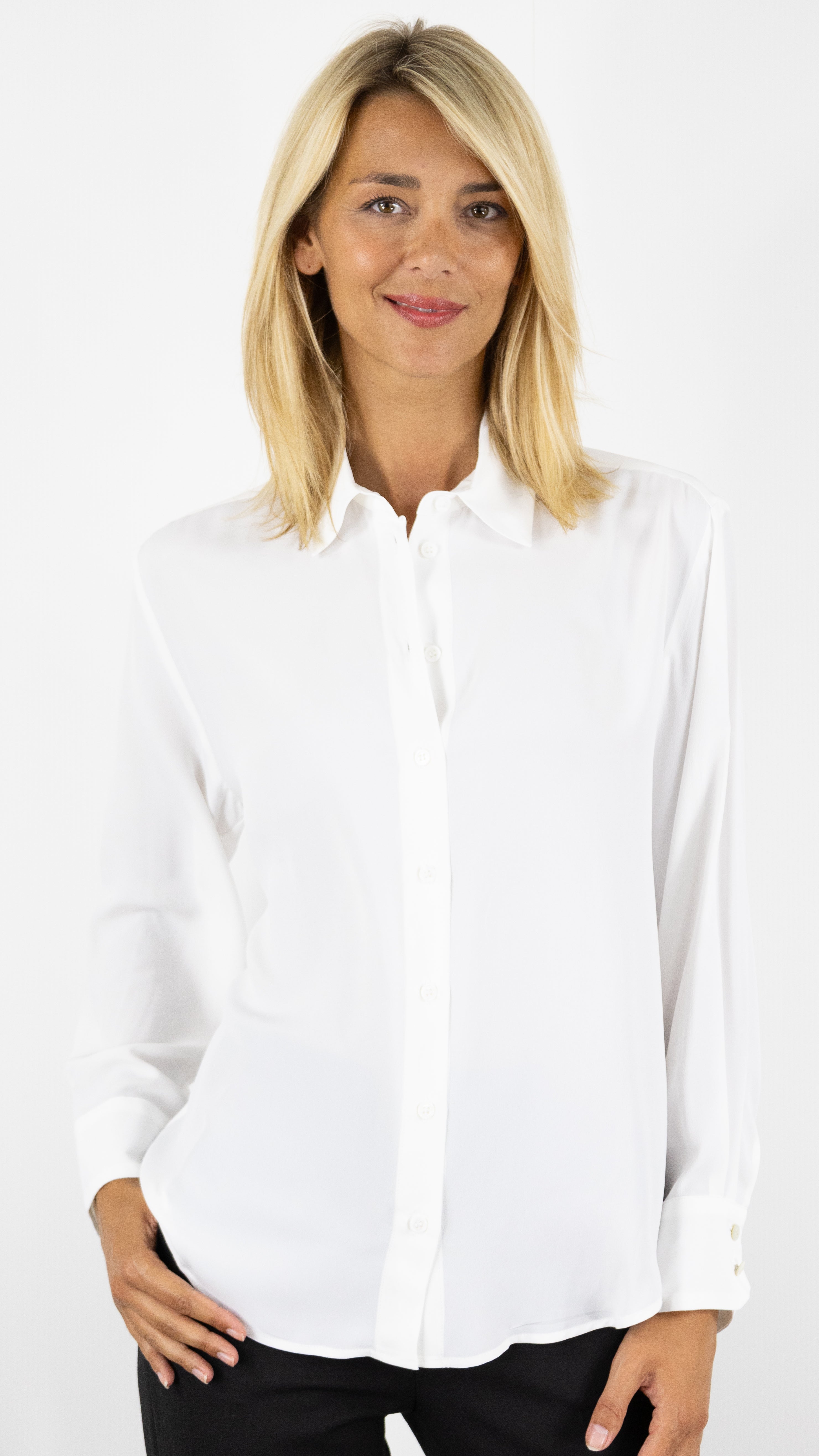 BLOUSE FLUIDE BLANC DAC52 A127 GERARD DAREL BEATA 