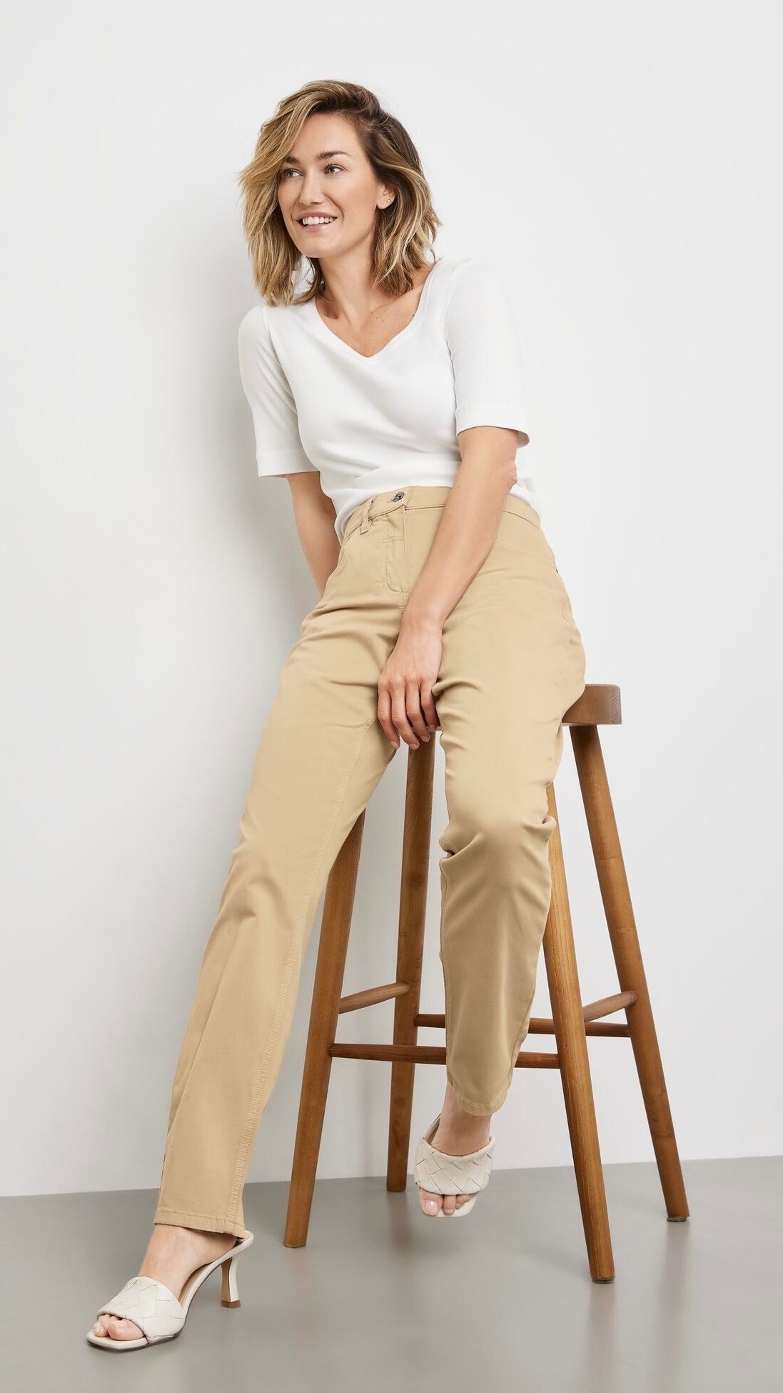 PANTALON DROIT GERRY WEBER ALYSSA 322046-66247#COLOR_704938/CAMEL