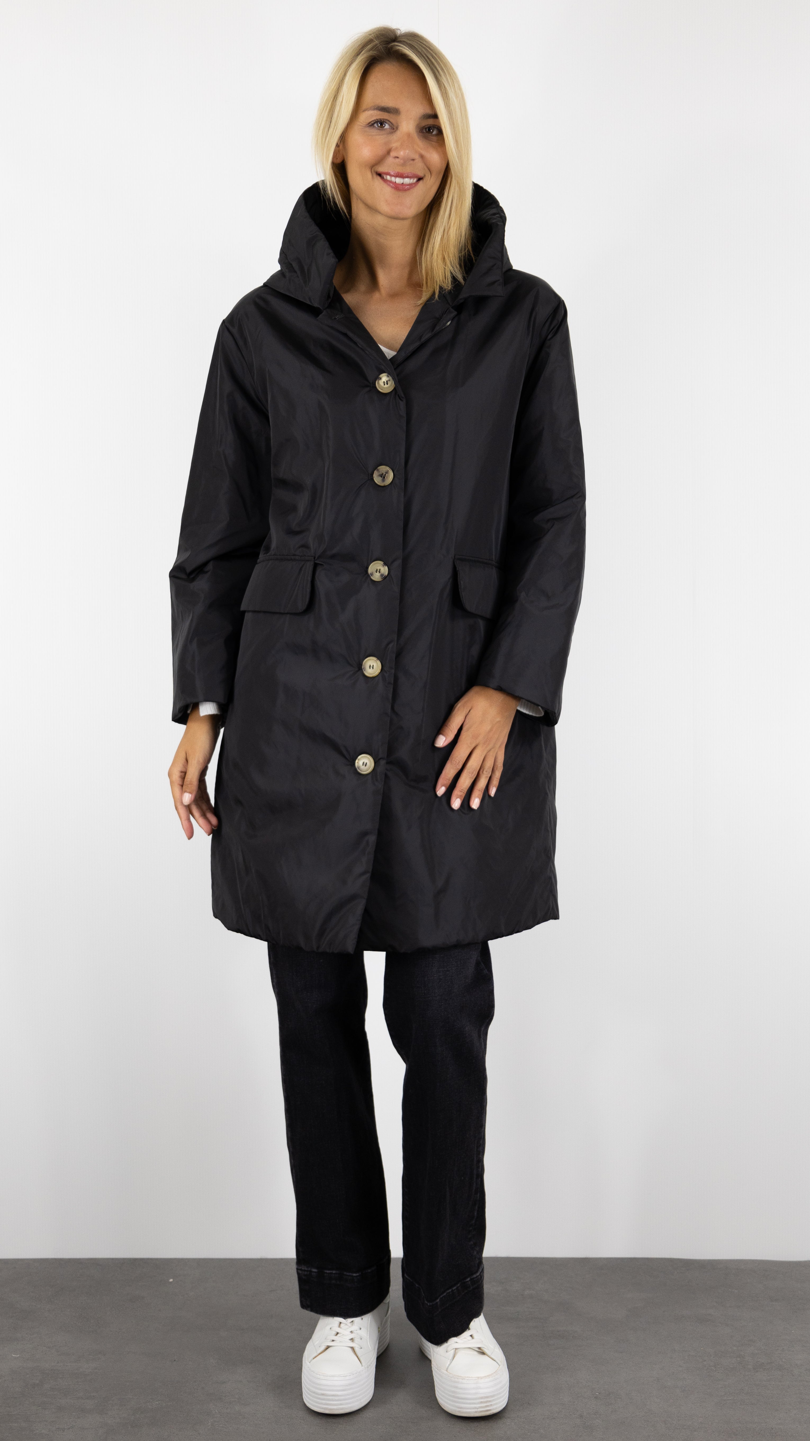 MANTEAU PARKA ROSSO 35 S6715A 104 NOIR