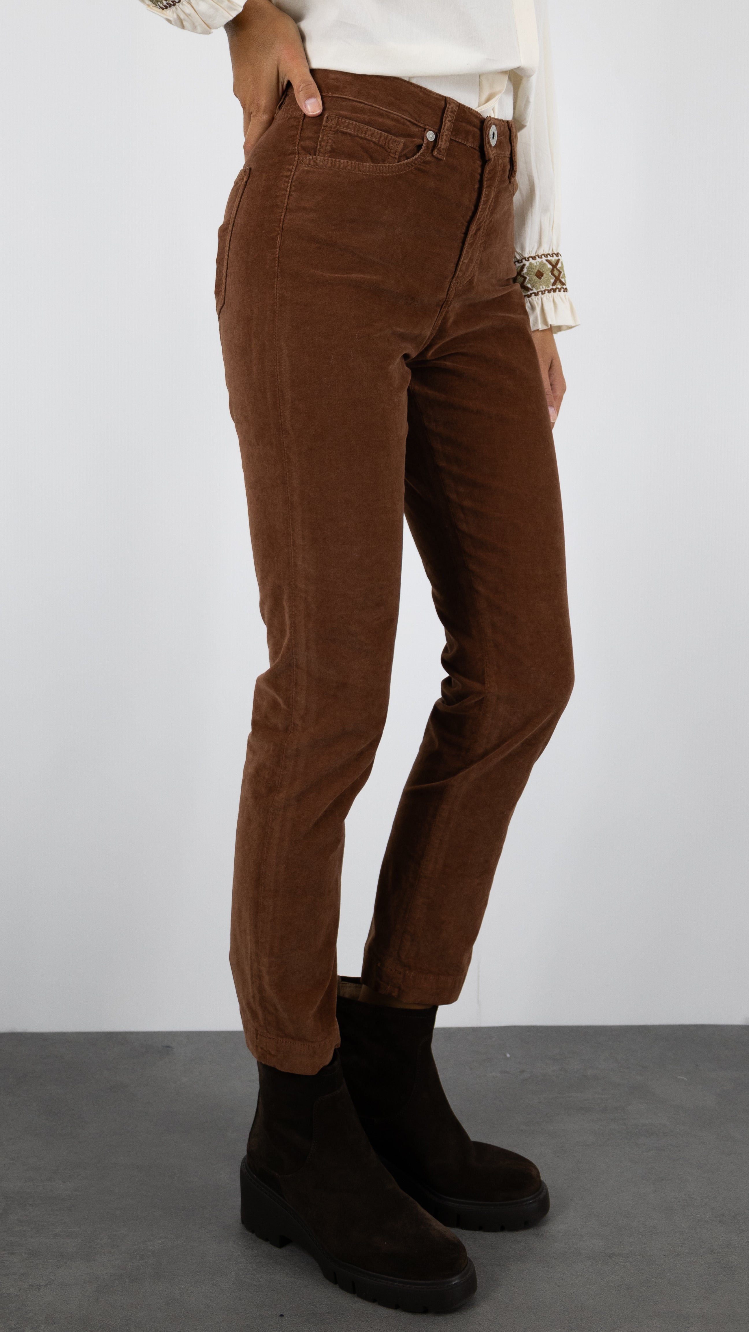 PANTALON EN VELOURS PALATINE ISLOW COLETTE PALATINE#COLOR_CANNELLE/CAMEL