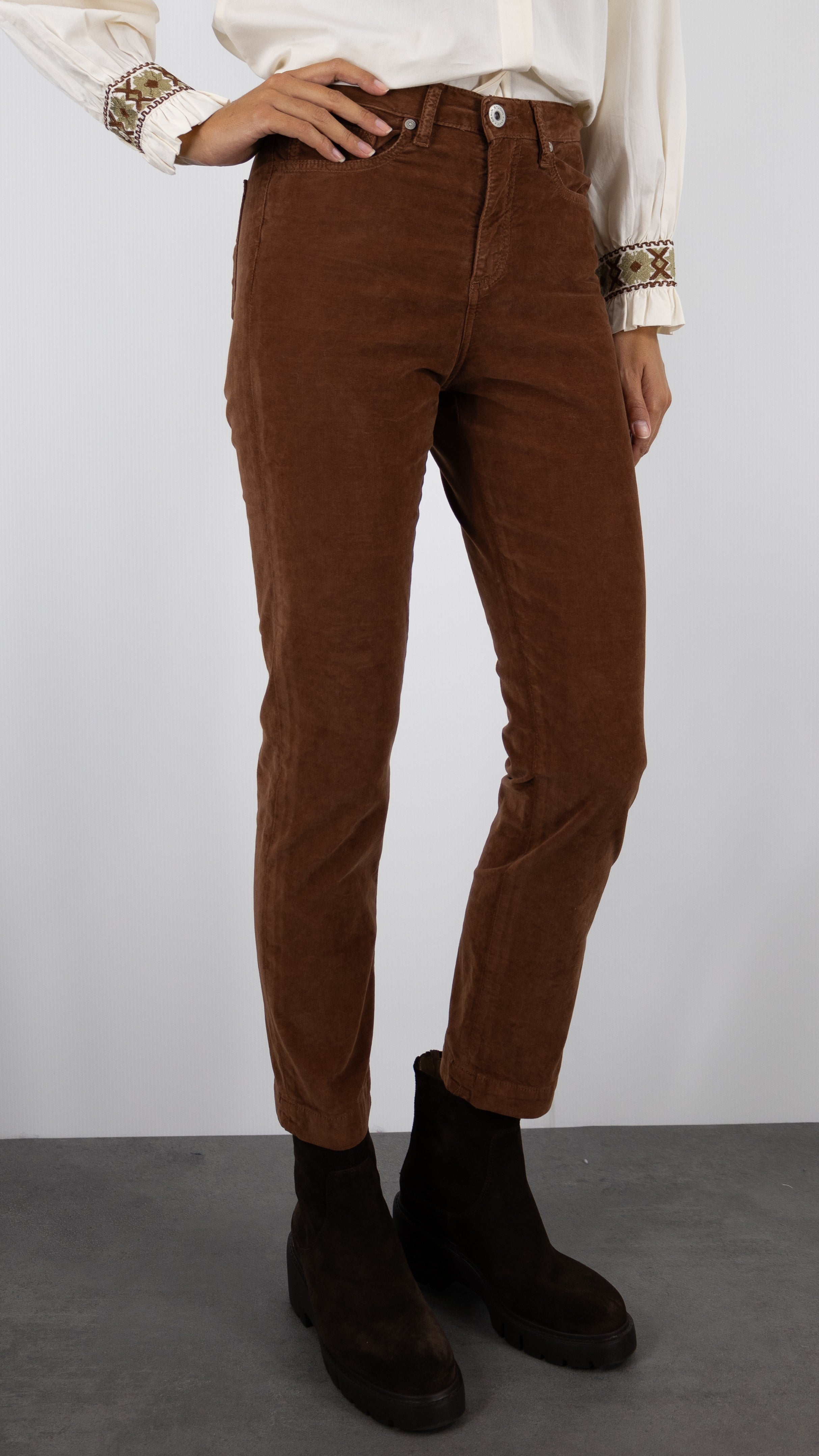 PANTALON EN VELOURS PALATINE ISLOW COLETTE PALATINE#COLOR_CANNELLE/CAMEL