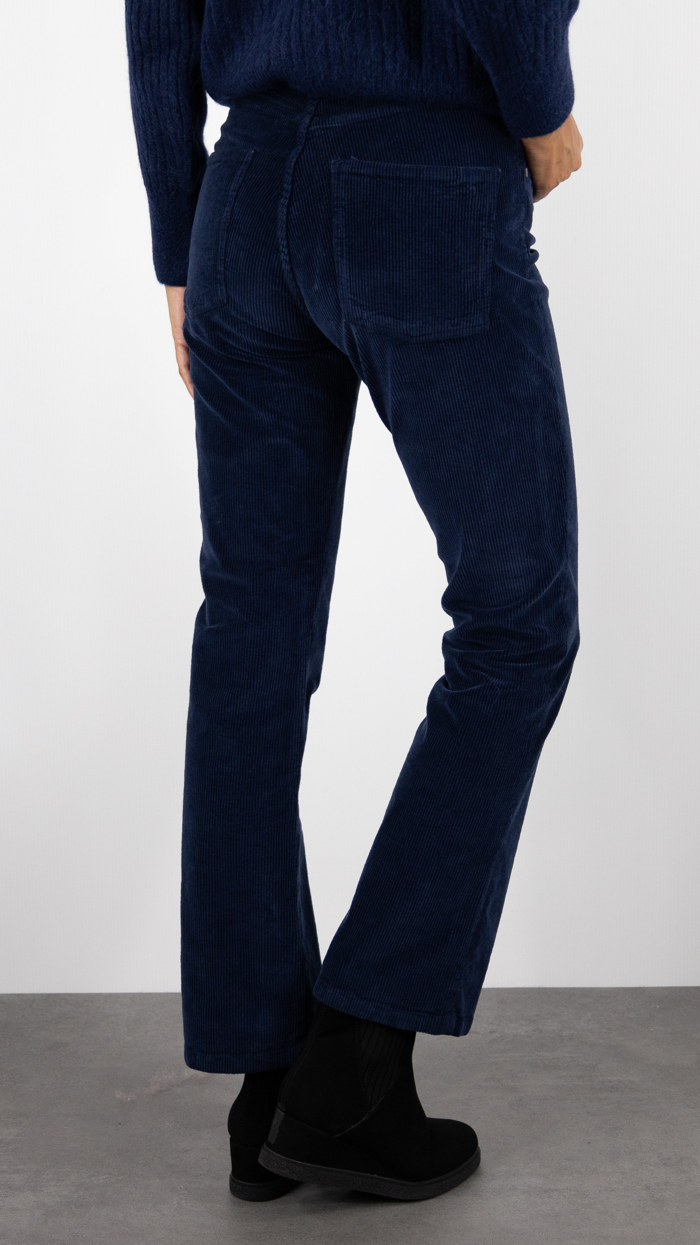 PANTALON EN VELOURS COTELE JEFF ORIGINAL DENIM STUDIO#COLOR_ENCRE/INDIGO