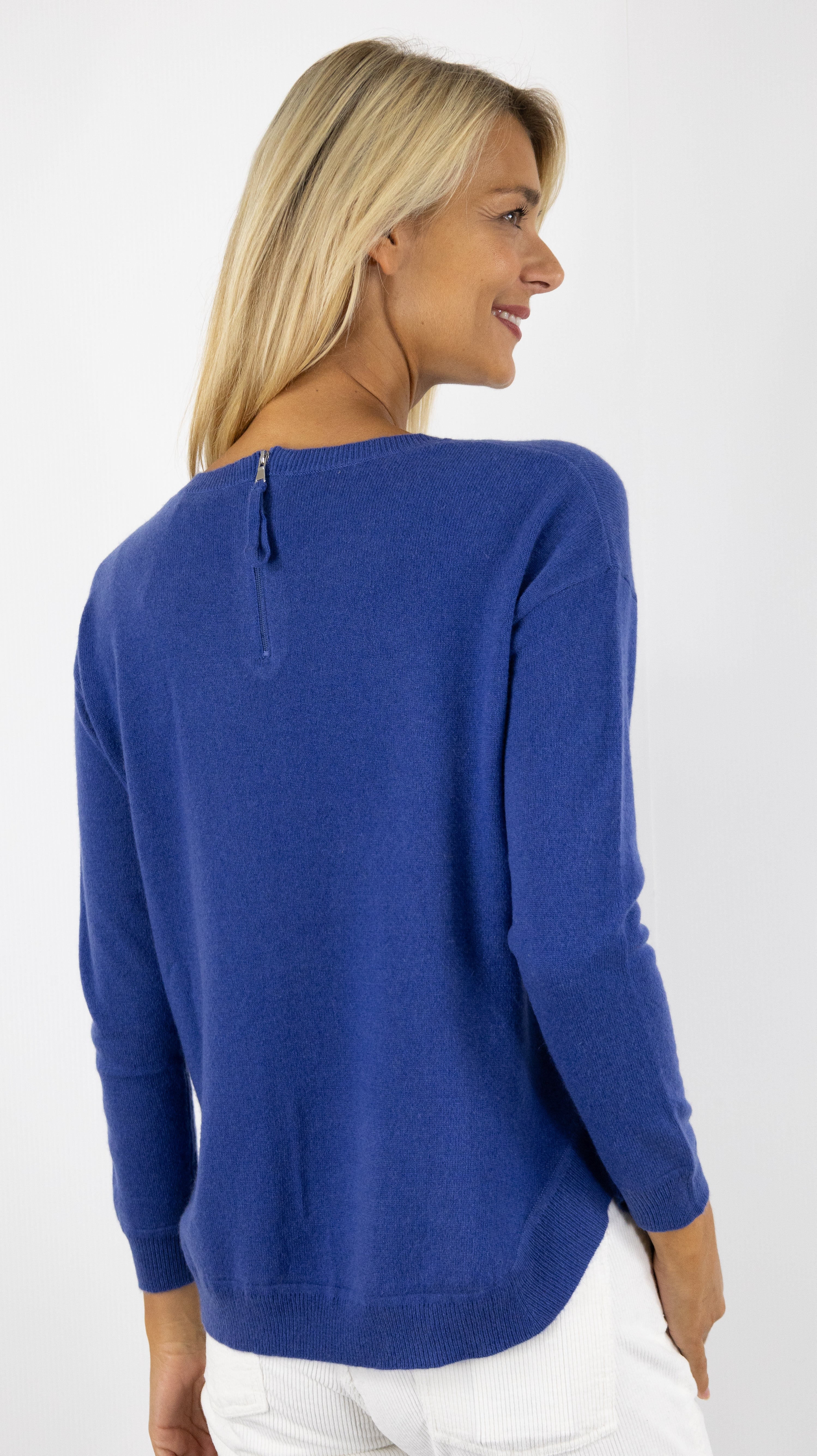 PULL COL ROND DOS ZIPPE ESTHEME#COLOR_1358/ATLANTIS INDIGO