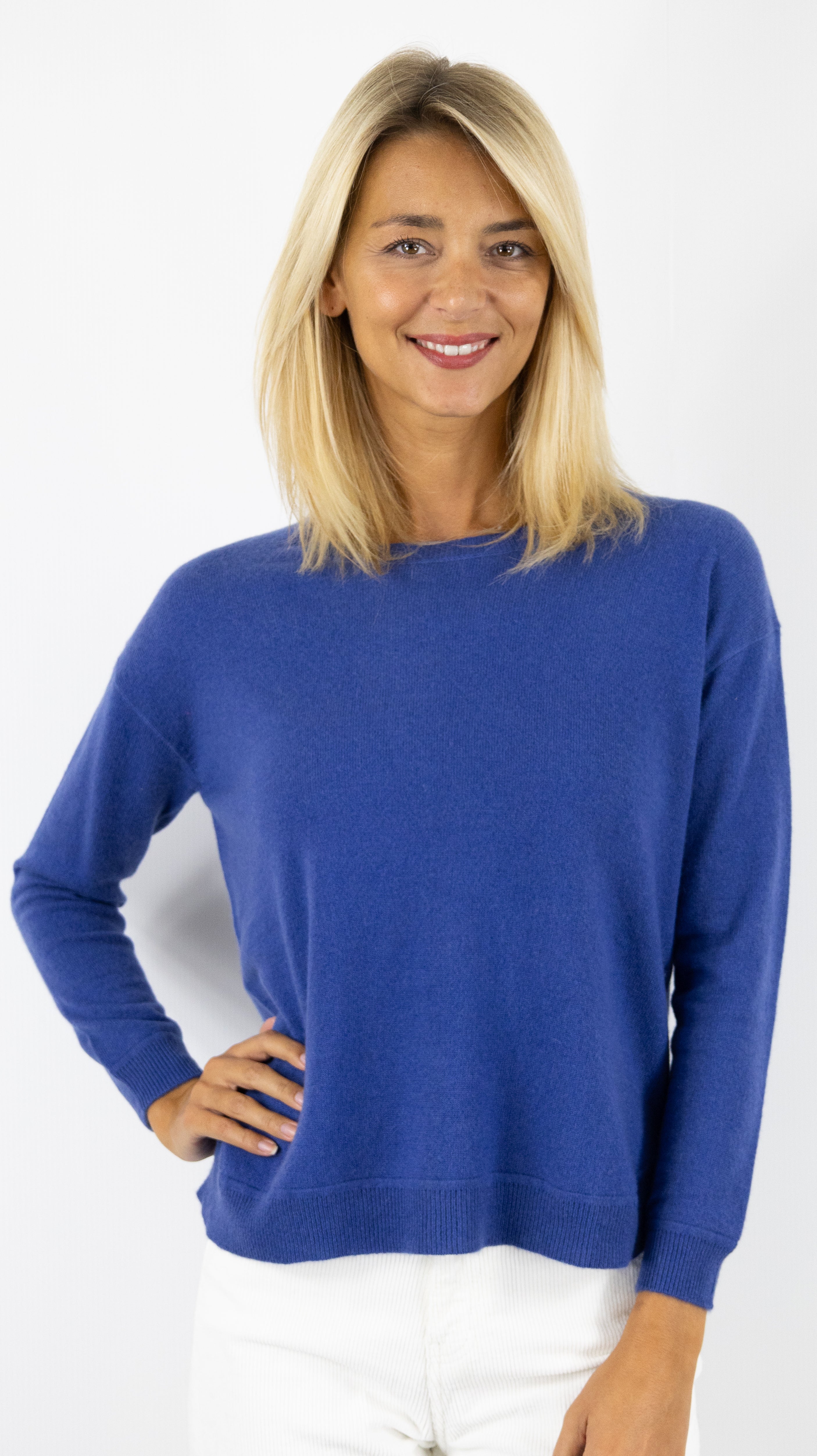 PULL COL ROND DOS ZIPPE ESTHEME#COLOR_1358/ATLANTIS INDIGO