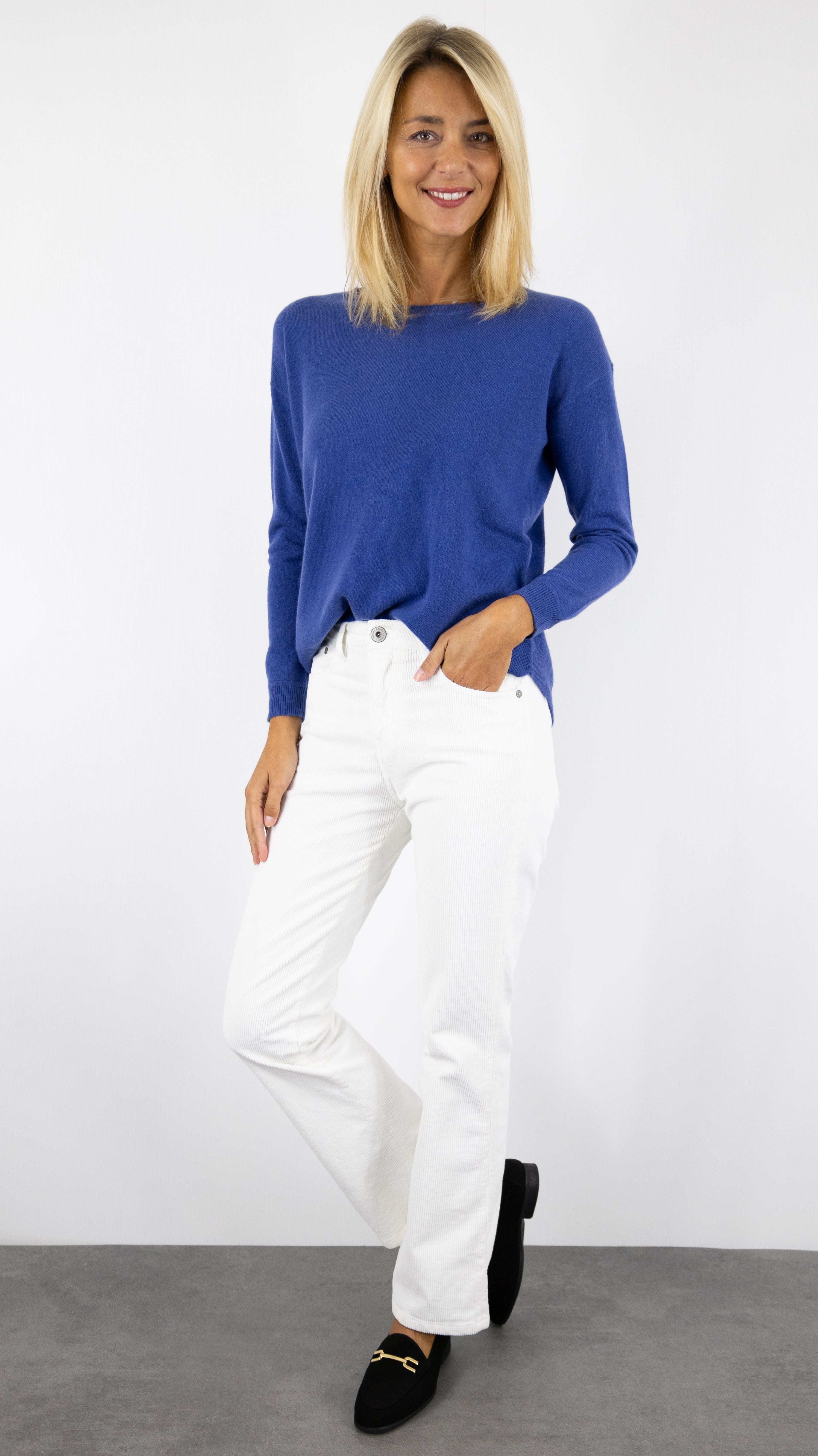 PULL COL ROND DOS ZIPPE ESTHEME#COLOR_1358/ATLANTIS INDIGO