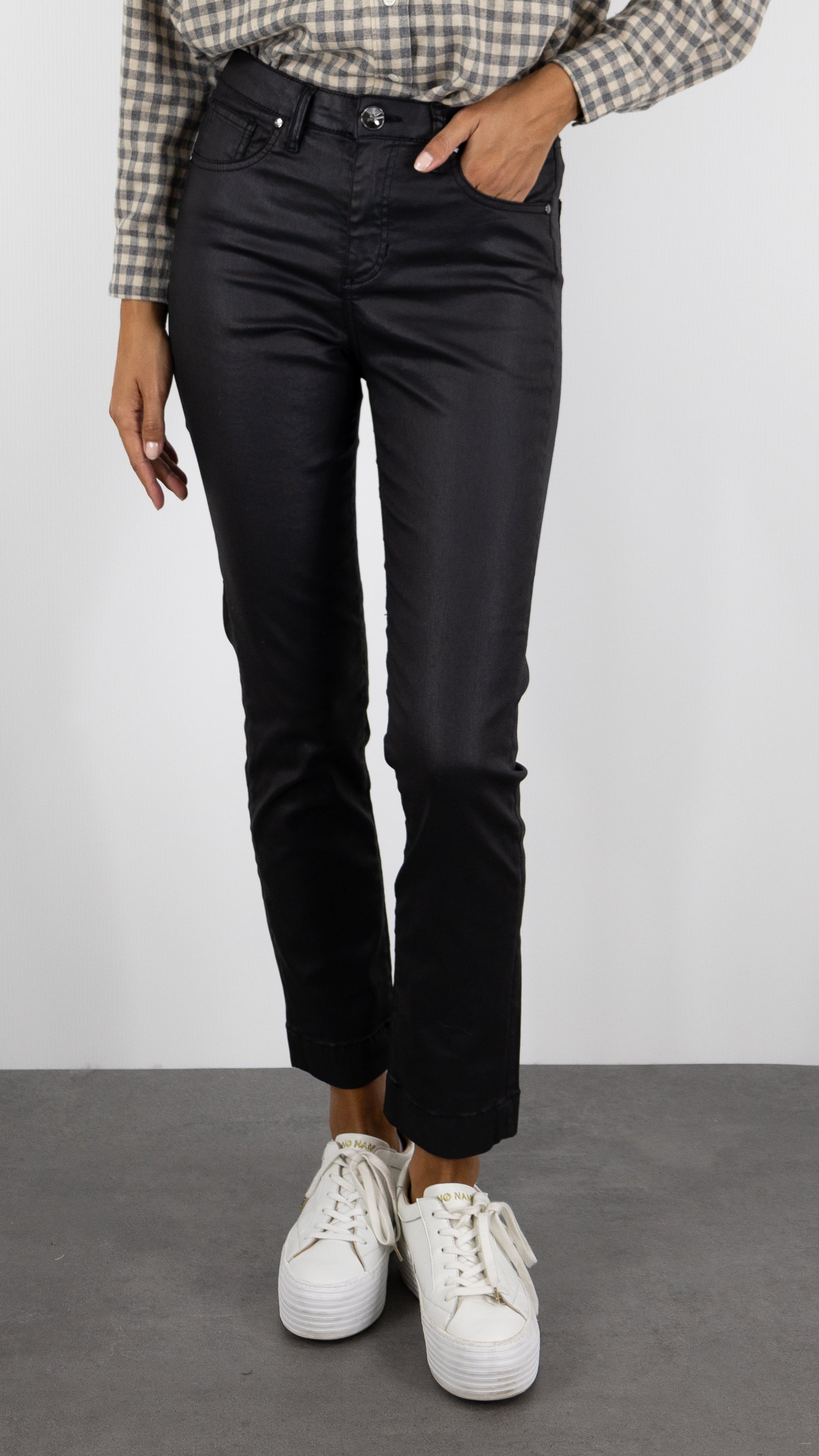 PANTALON ENDUIT MARIN MAX SATEEN ISLOW#COLOR_NOIR