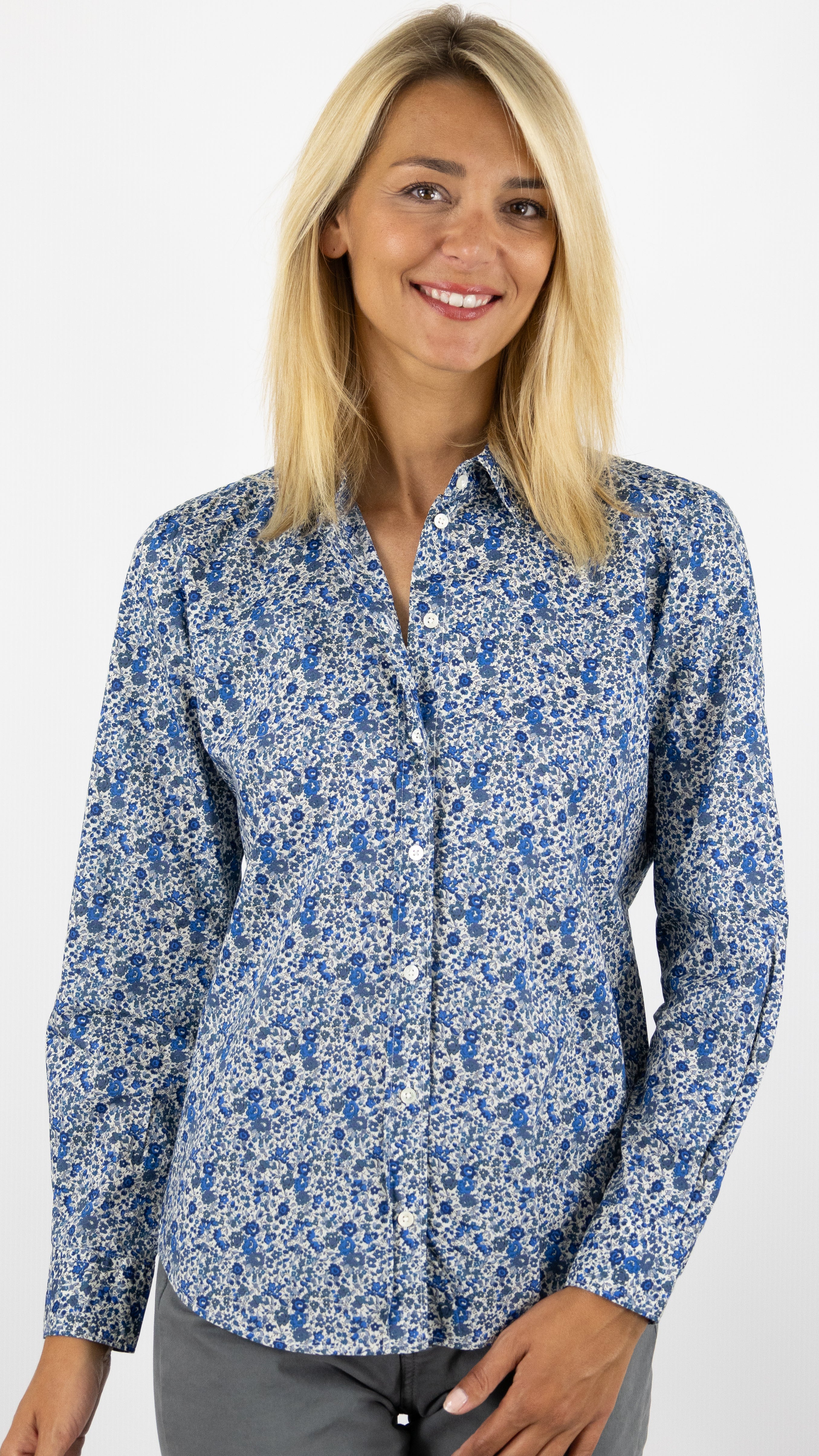 CHEMISE IMPRIMEE LIBERTY BLEU CORAZ BCCG626 HARTFORD