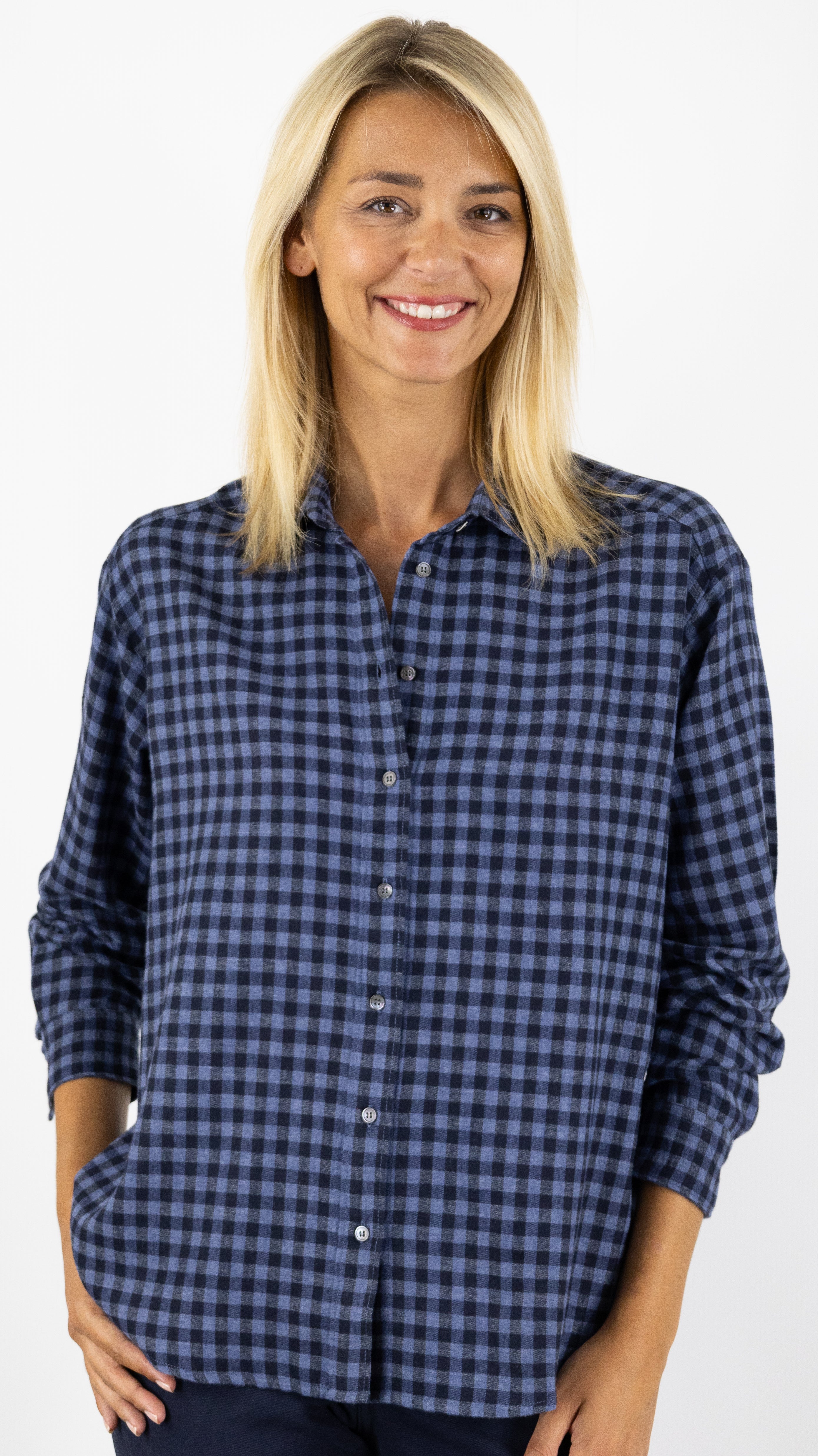 CHEMISE ECOSSAISE HARTFORD CINEMA BCCCE631 BLEU#COLOR_03/BLUE