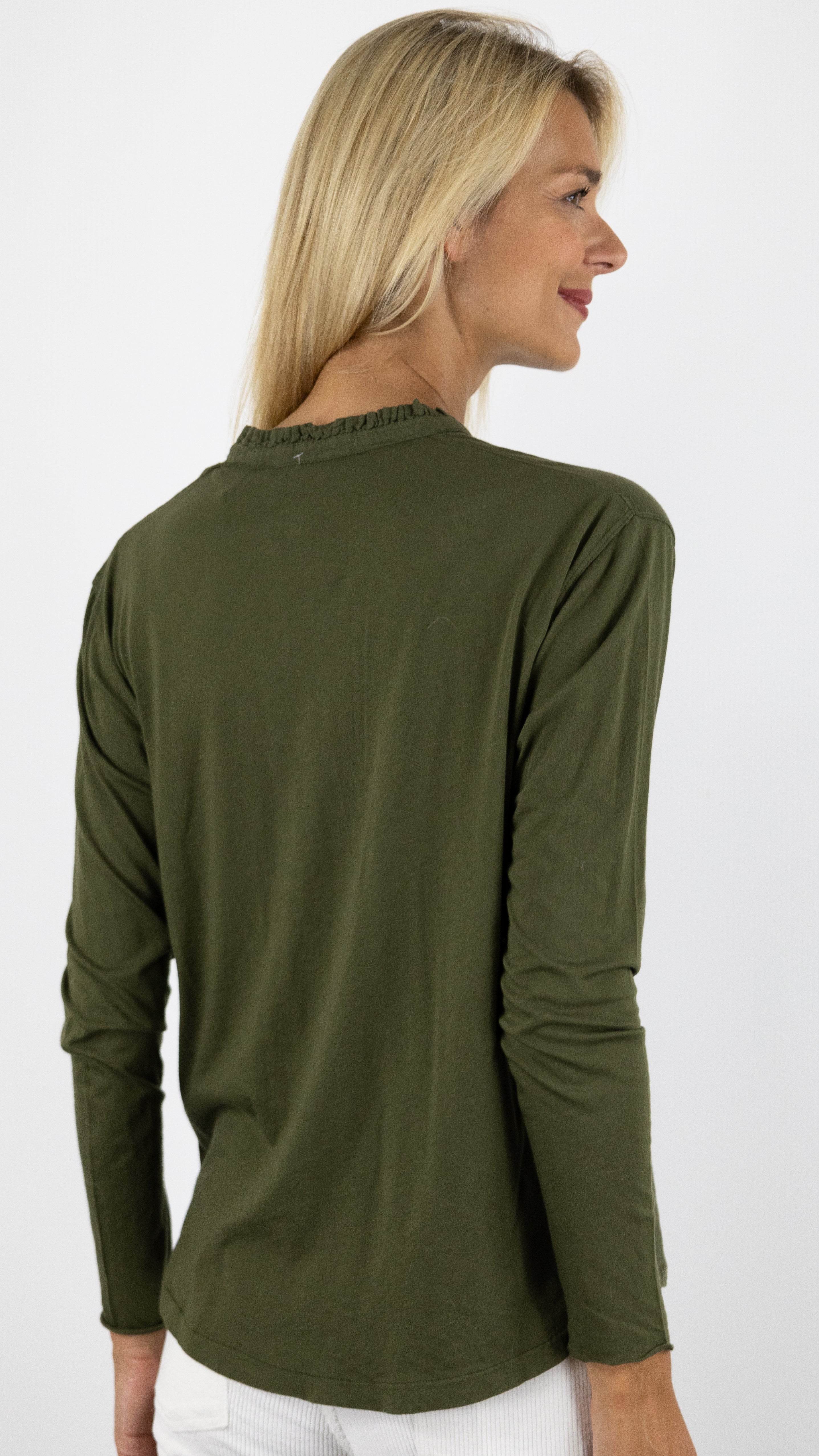 BLOUSE VOLANTE TUPTIN HARTFORD#COLOR_12/ARMY