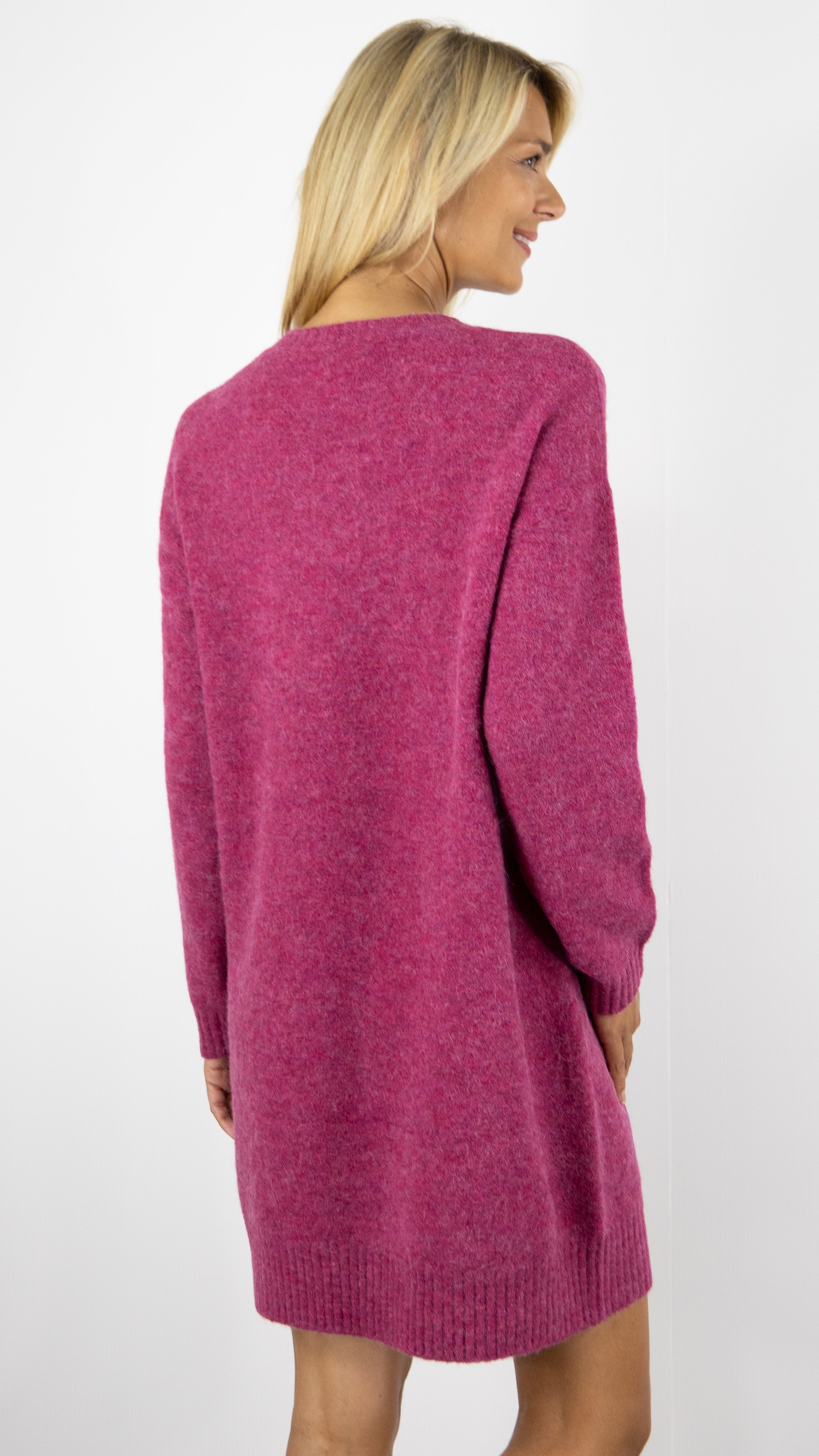 ROBE PULL EN ALPAGA MATIR DRESS HARTFORD#COLOR_06/FUSHIA