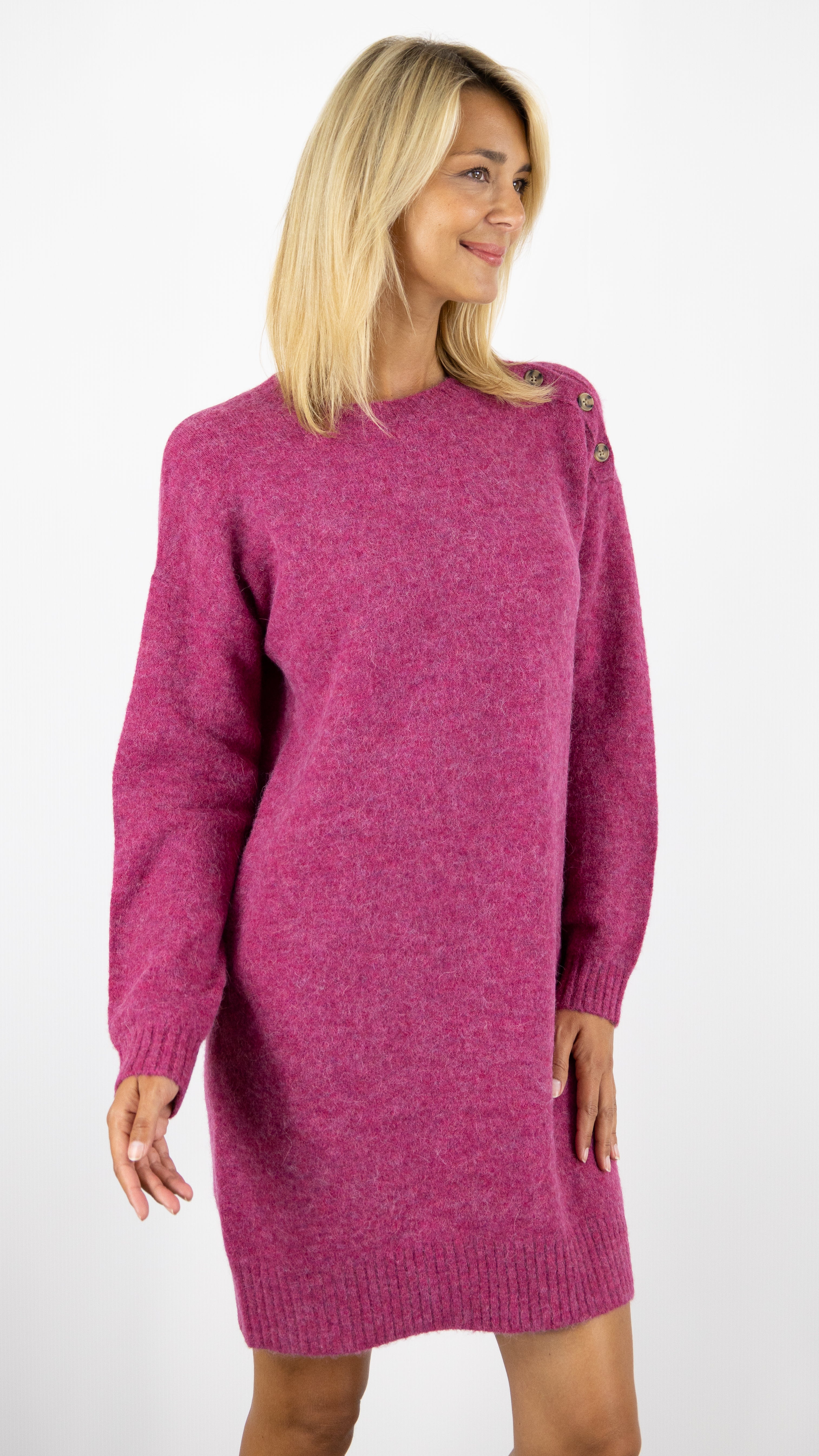 ROBE PULL EN ALPAGA MATIR DRESS HARTFORD#COLOR_06/FUSHIA