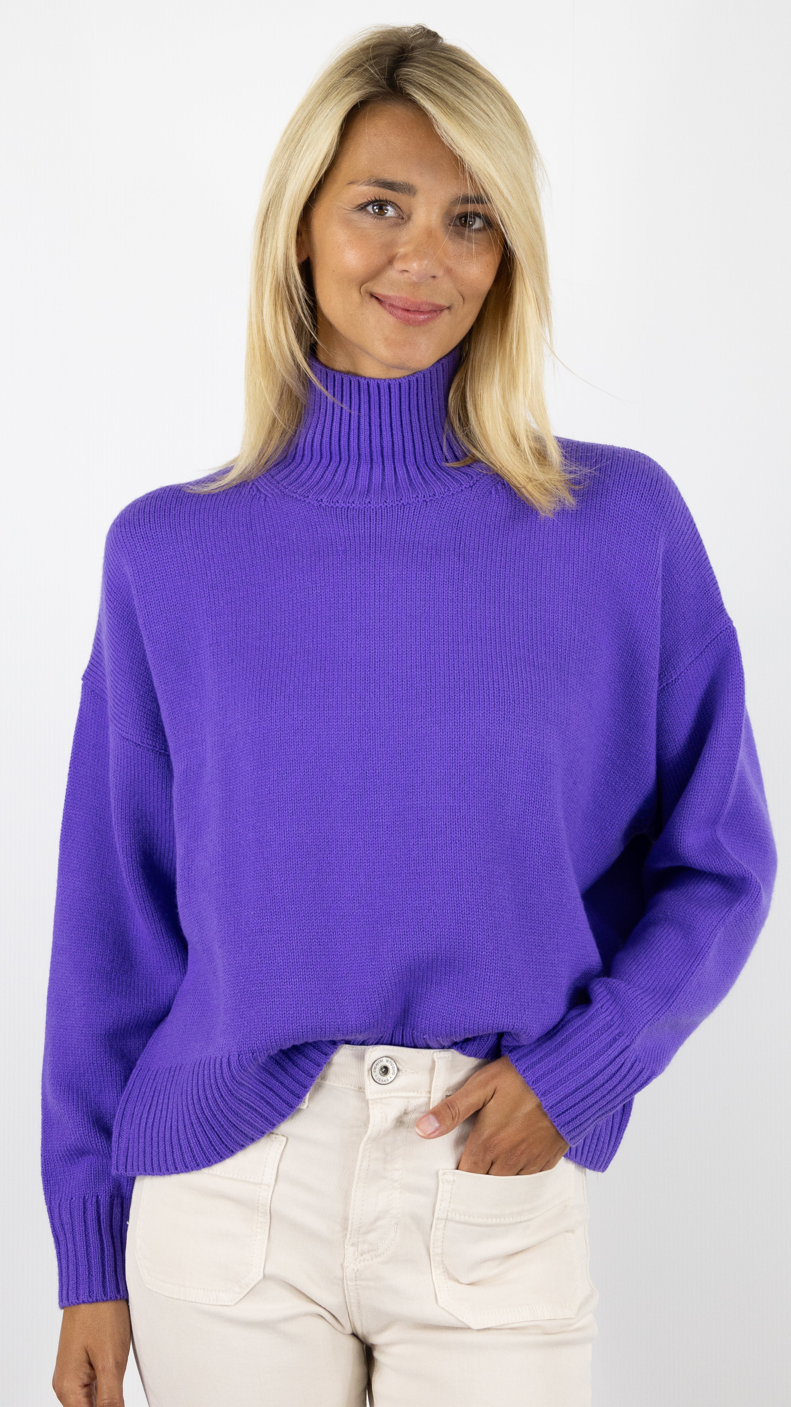 PULL COL CHEMINEE ENOCE HARRIS WILSON#COLOR_CASSIS/VIOLET