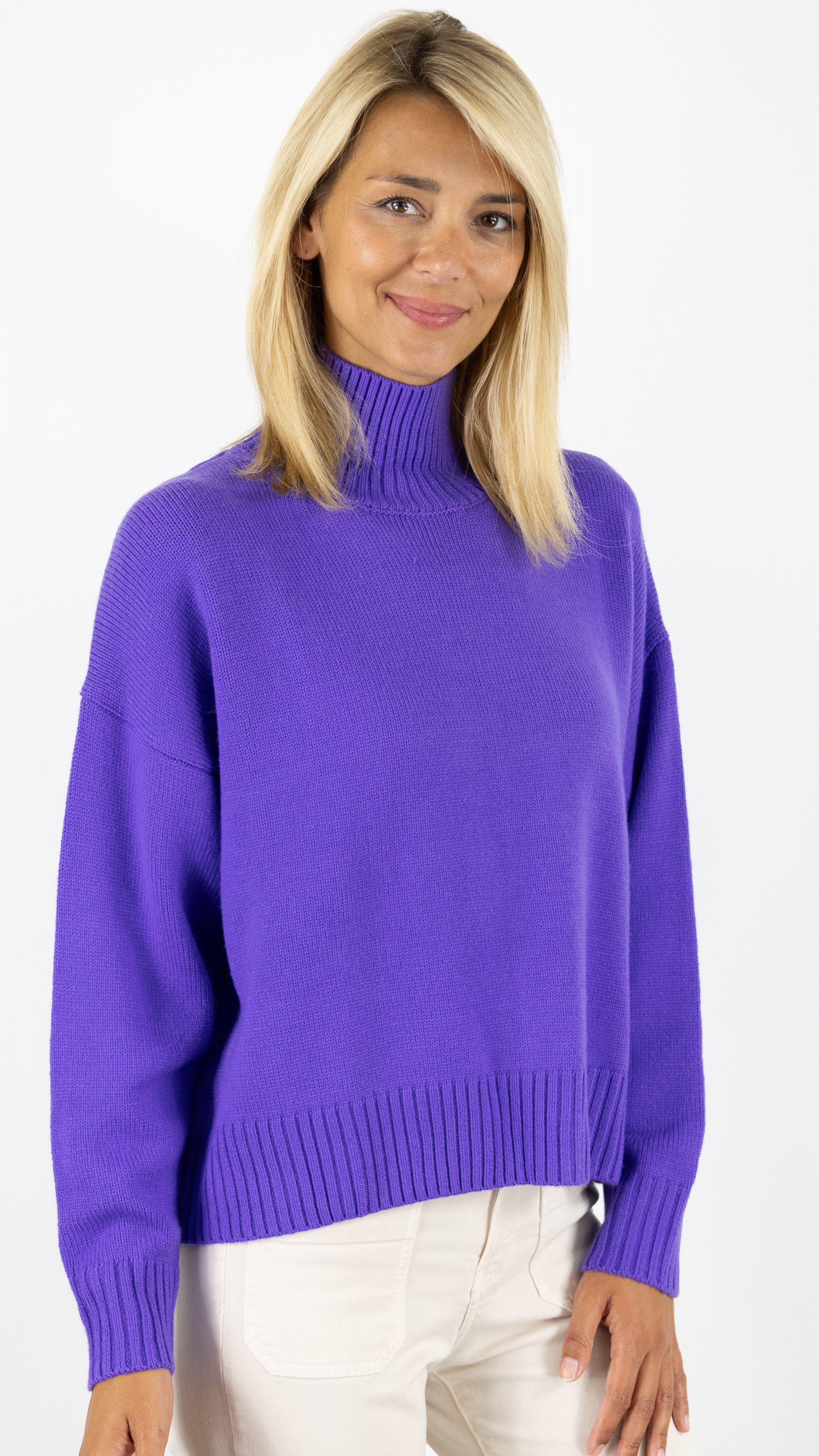 PULL COL CHEMINEE ENOCE HARRIS WILSON#COLOR_CASSIS/VIOLET