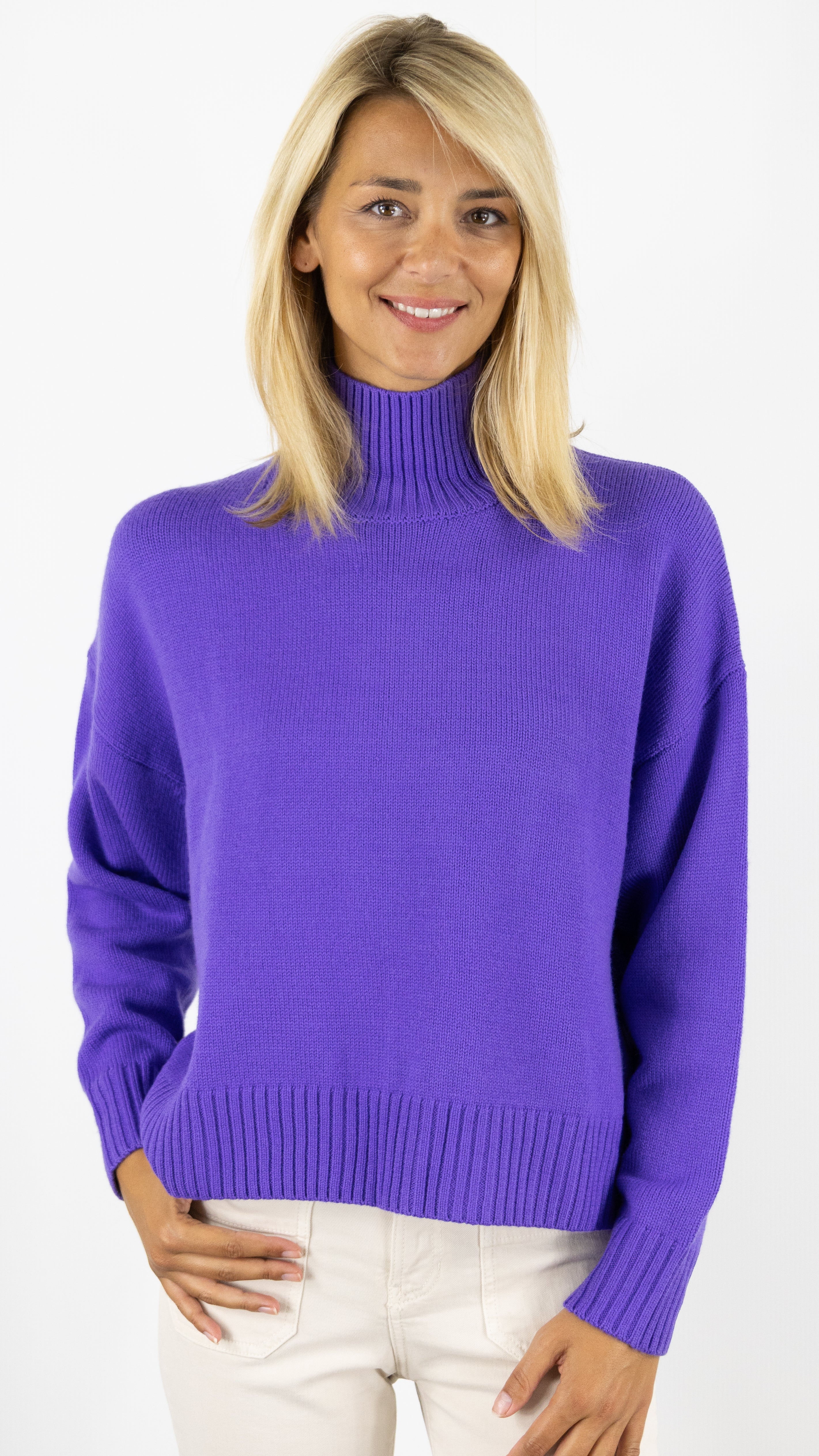 PULL COL CHEMINEE ENOCE HARRIS WILSON#COLOR_CASSIS/VIOLET