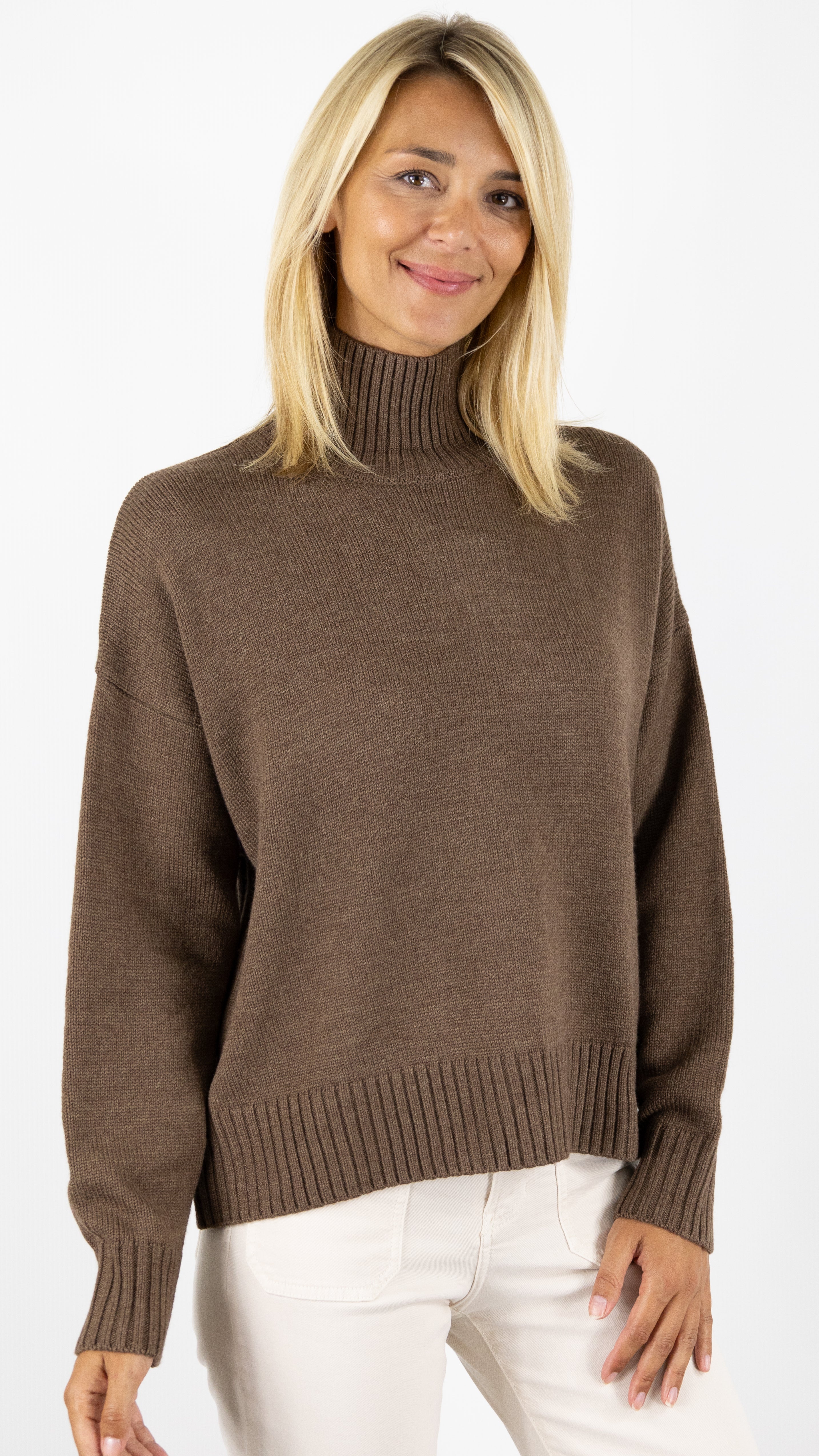 PULL COL CHEMINEE ENOCE HARRIS WILSON#COLOR_CHAMOIS/NOISETTE