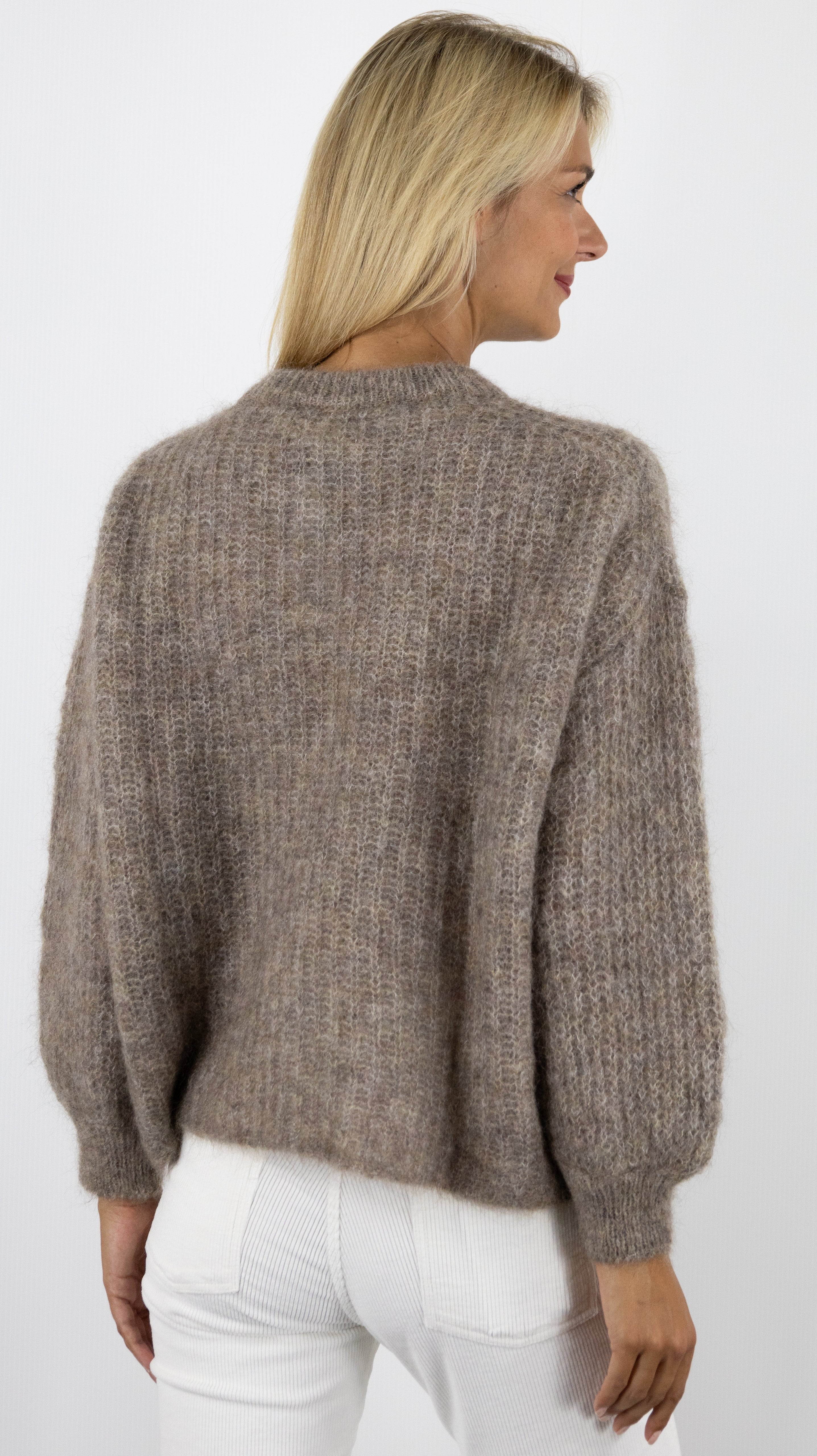 PULL BOULE BURMA DES PETITS HAUTS#COLOR_MARMOTTE/TAUPE