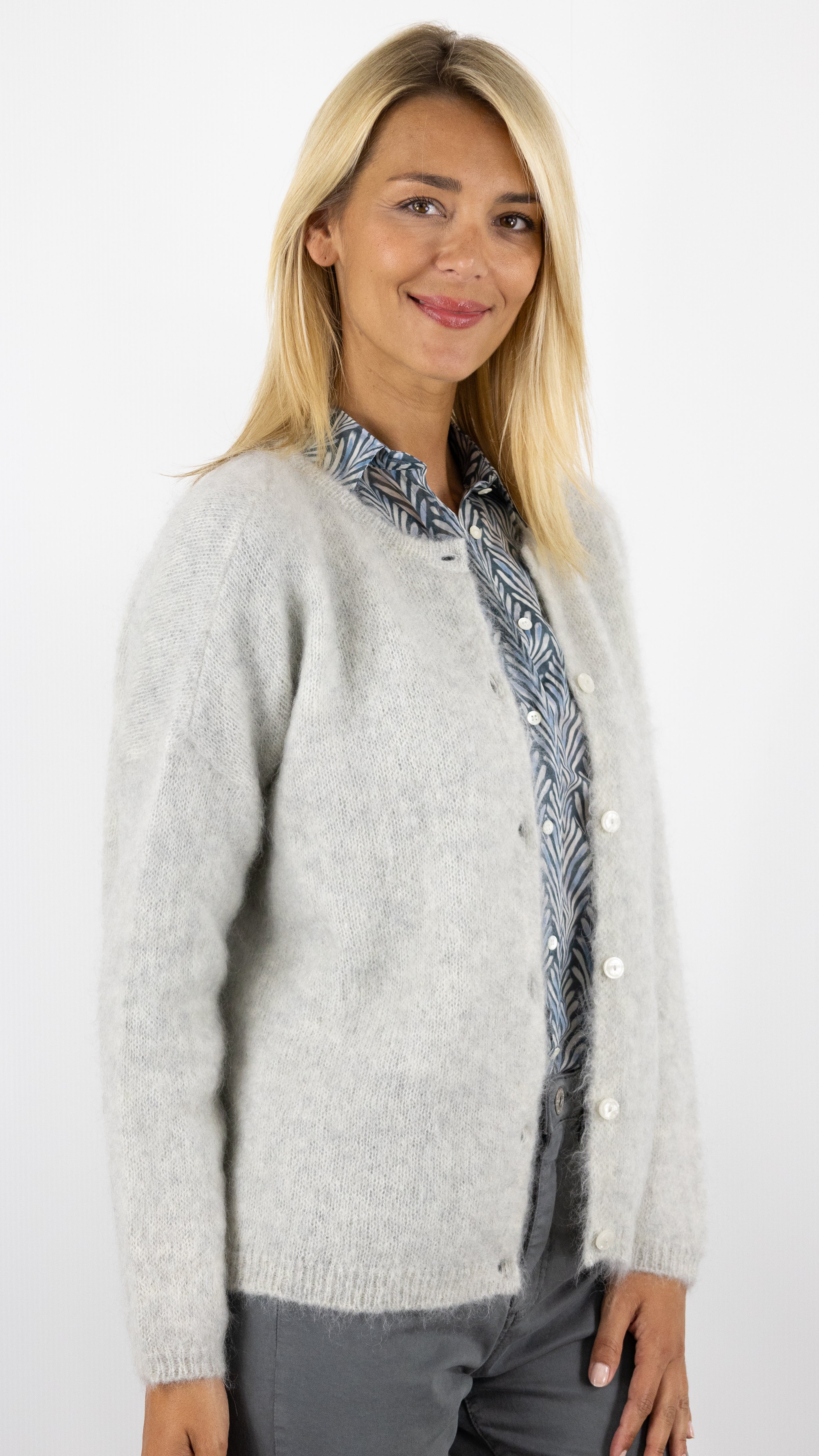 CARDIGAN MAILLE MOELLEUSE BEA DES PETITS HAUTS#COLOR_GRIS CHINE