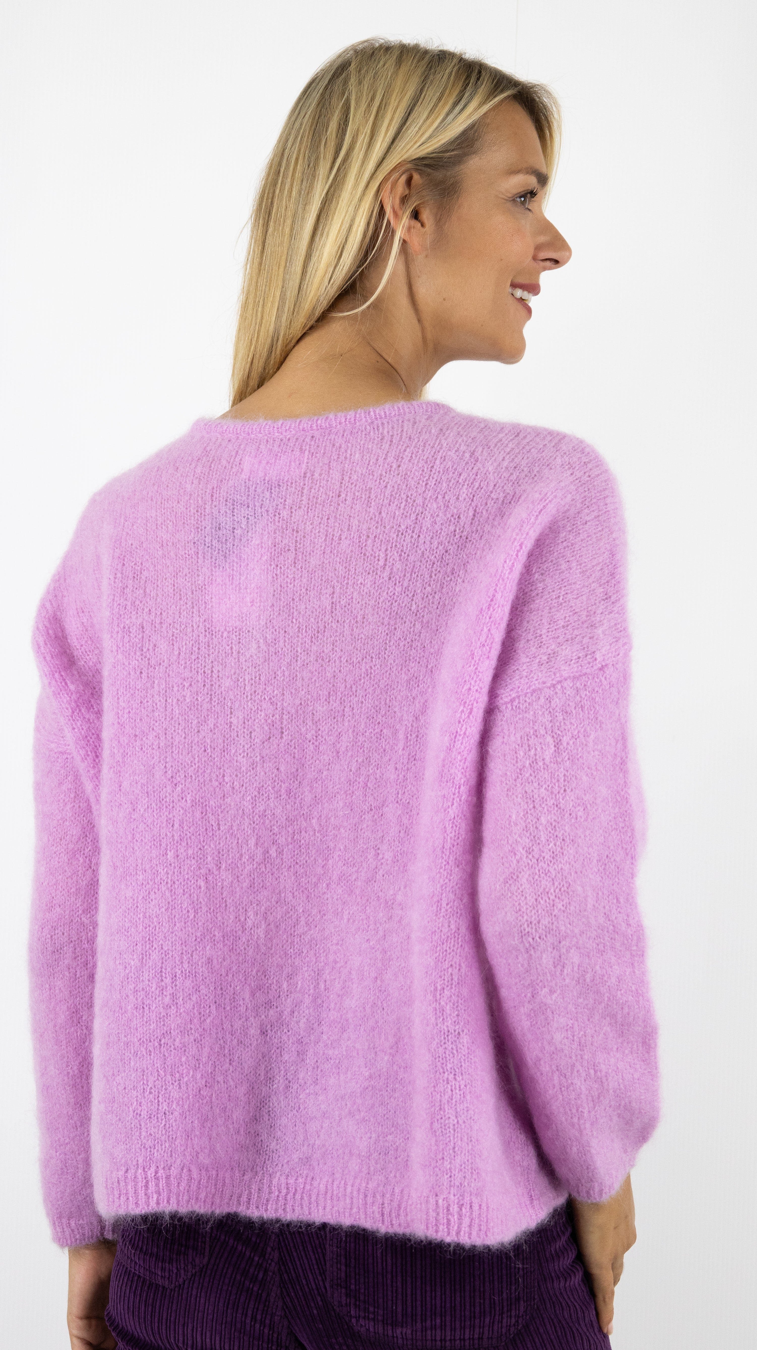 CARDIGAN MAILLE MOELLEUSE BEA DES PETITS HAUTS#COLOR_BLOSSOM/ROSE