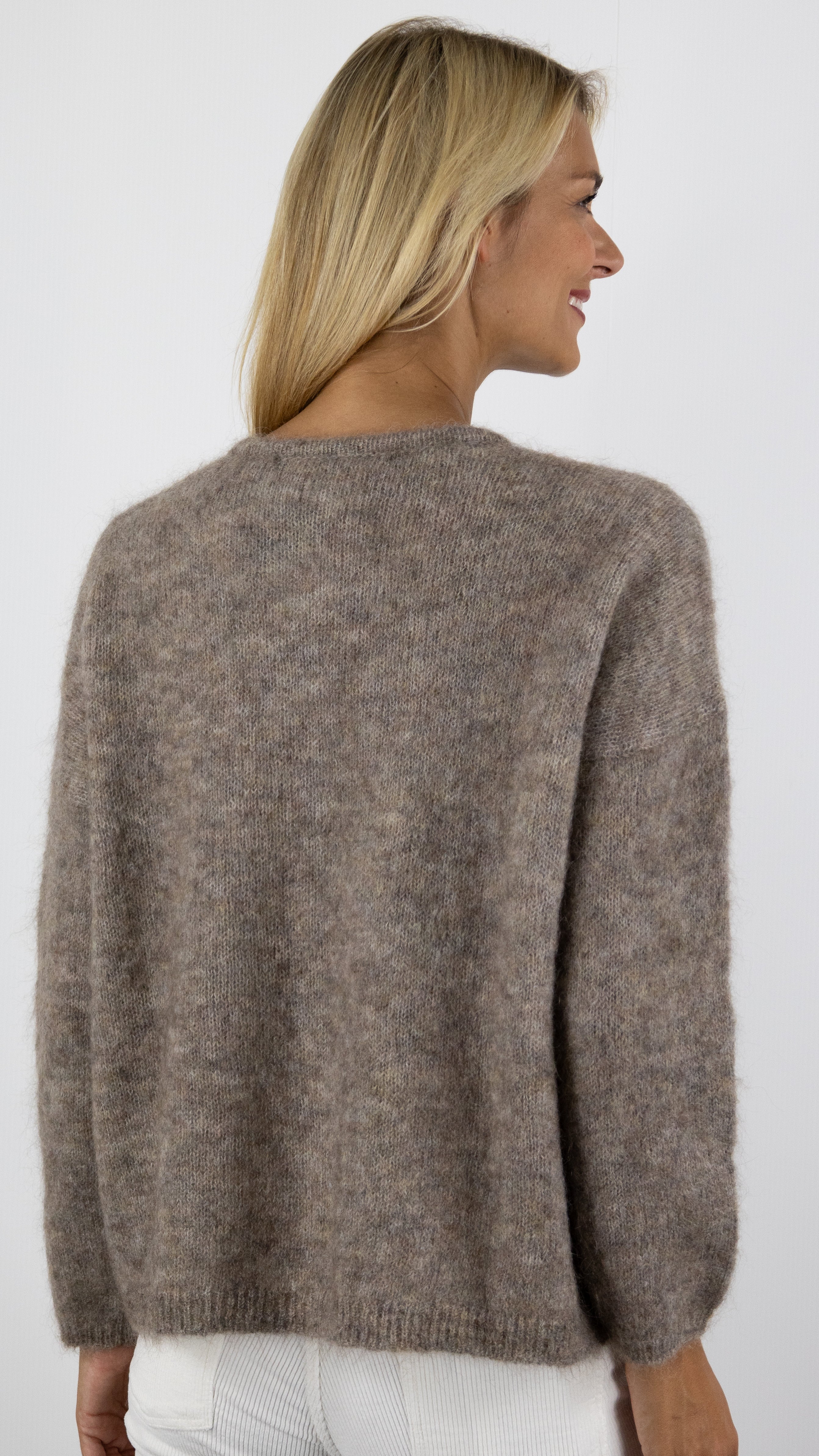 CARDIGAN MAILLE MOELLEUSE BEA DES PETITS HAUTS#COLOR_MARMOTTE/TAUPE