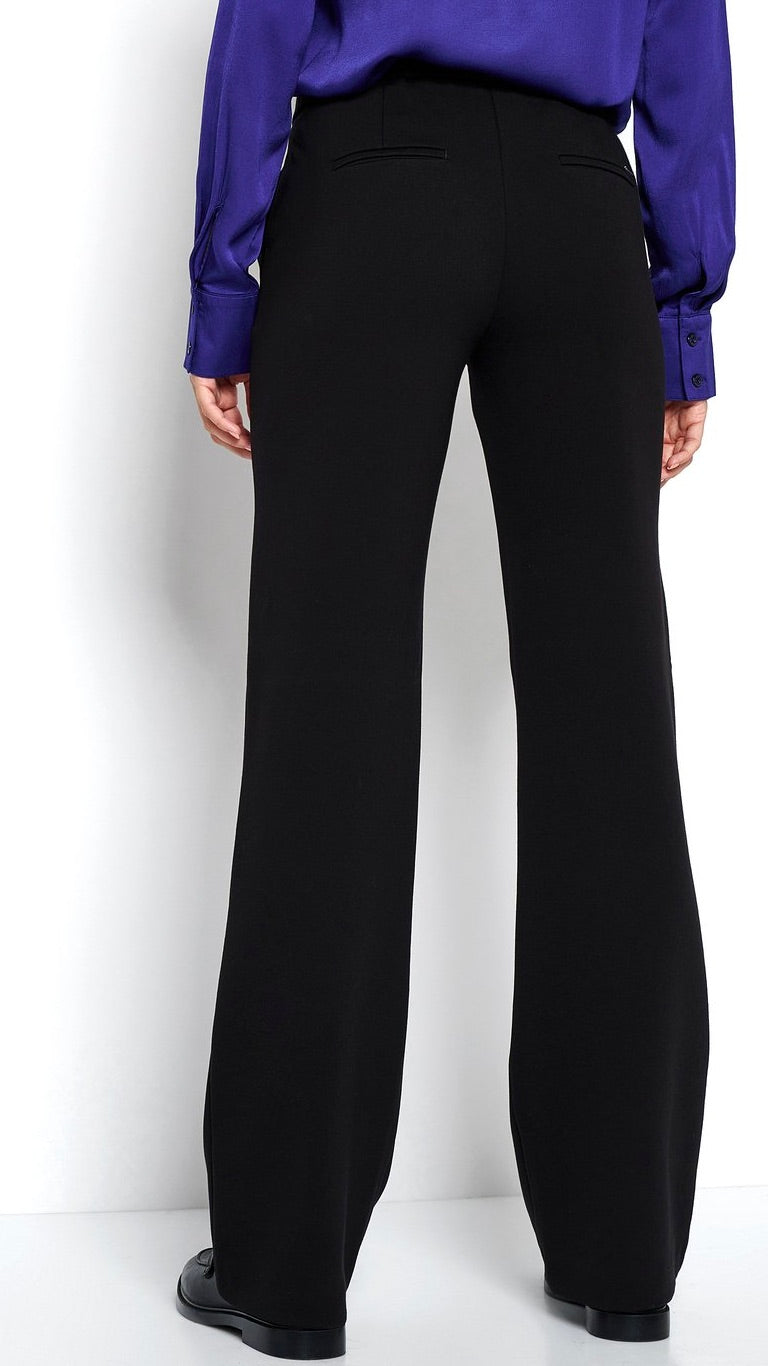 PANTALON LARGE TAILLE ELASTIQUE 6102-1213#COLOR_891/NOIR