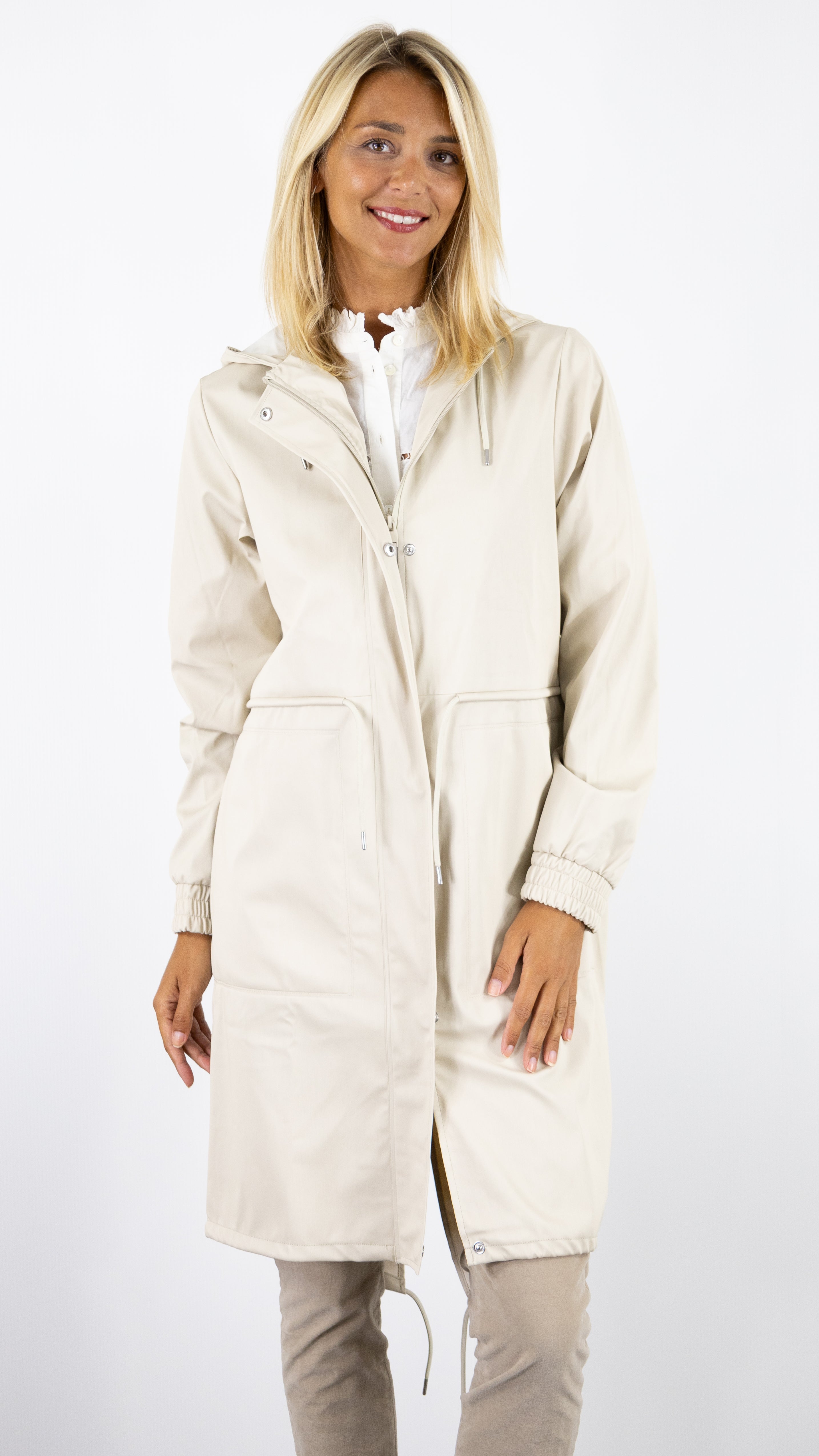 PARKA RAINS 18550 STRING W PARKA W3 DUNE GRAIN