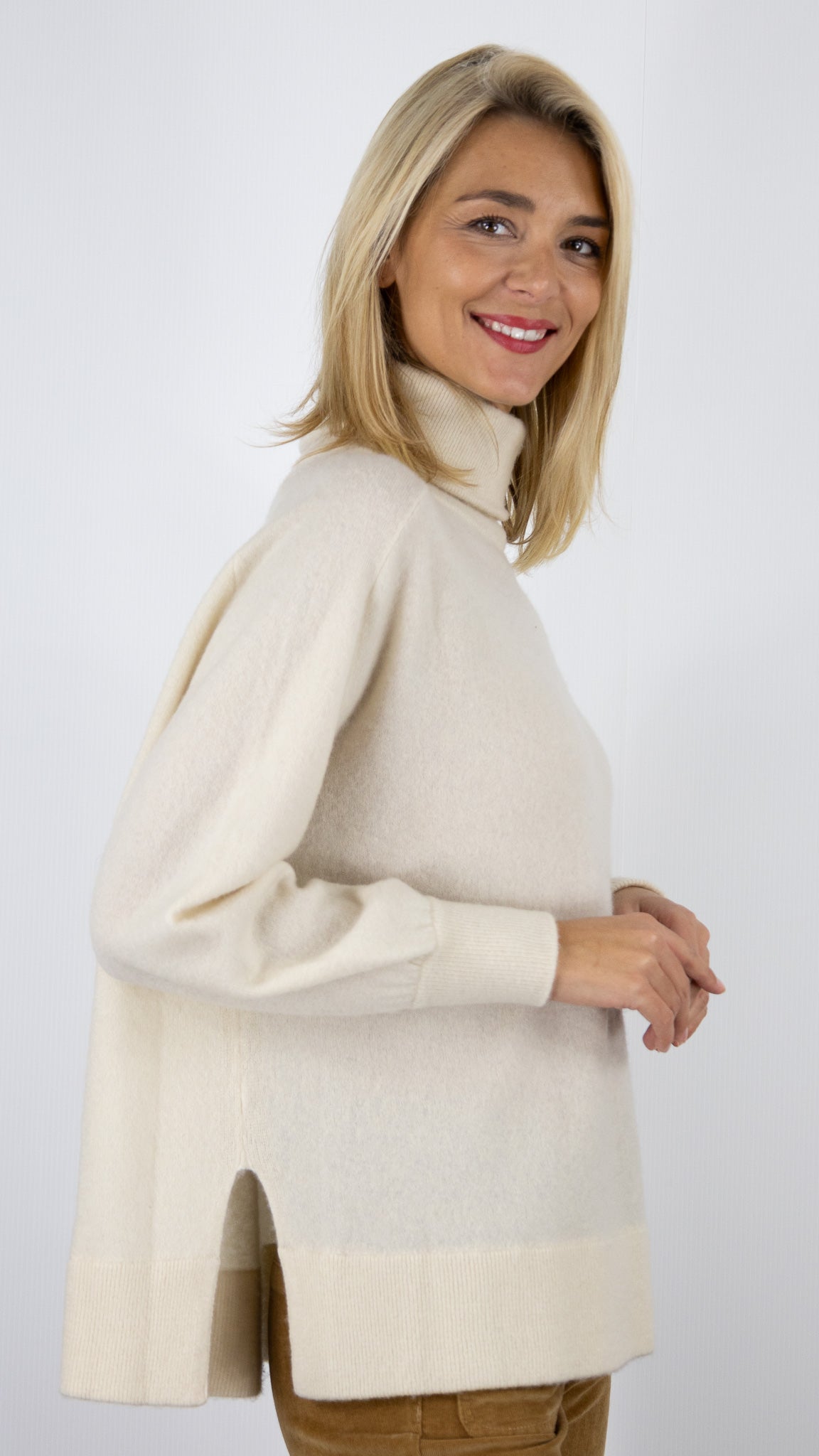 PULL COL ROULE AMERICAN VINTAGE RAX18FH24 NATUREL