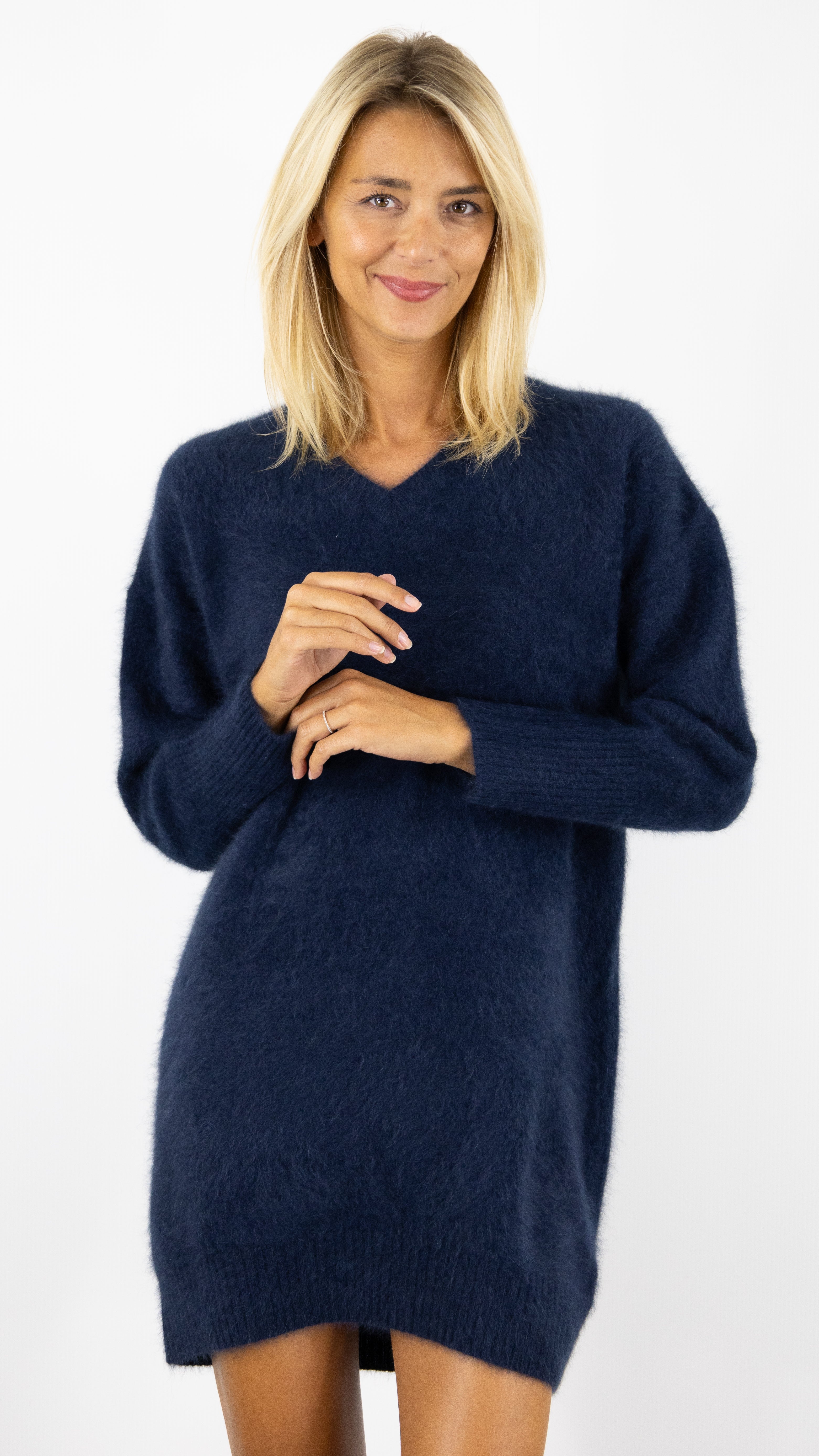 ROBE EN RACCOON COL V ESTHEME WES2411HR#COLOR_1193/NAVY