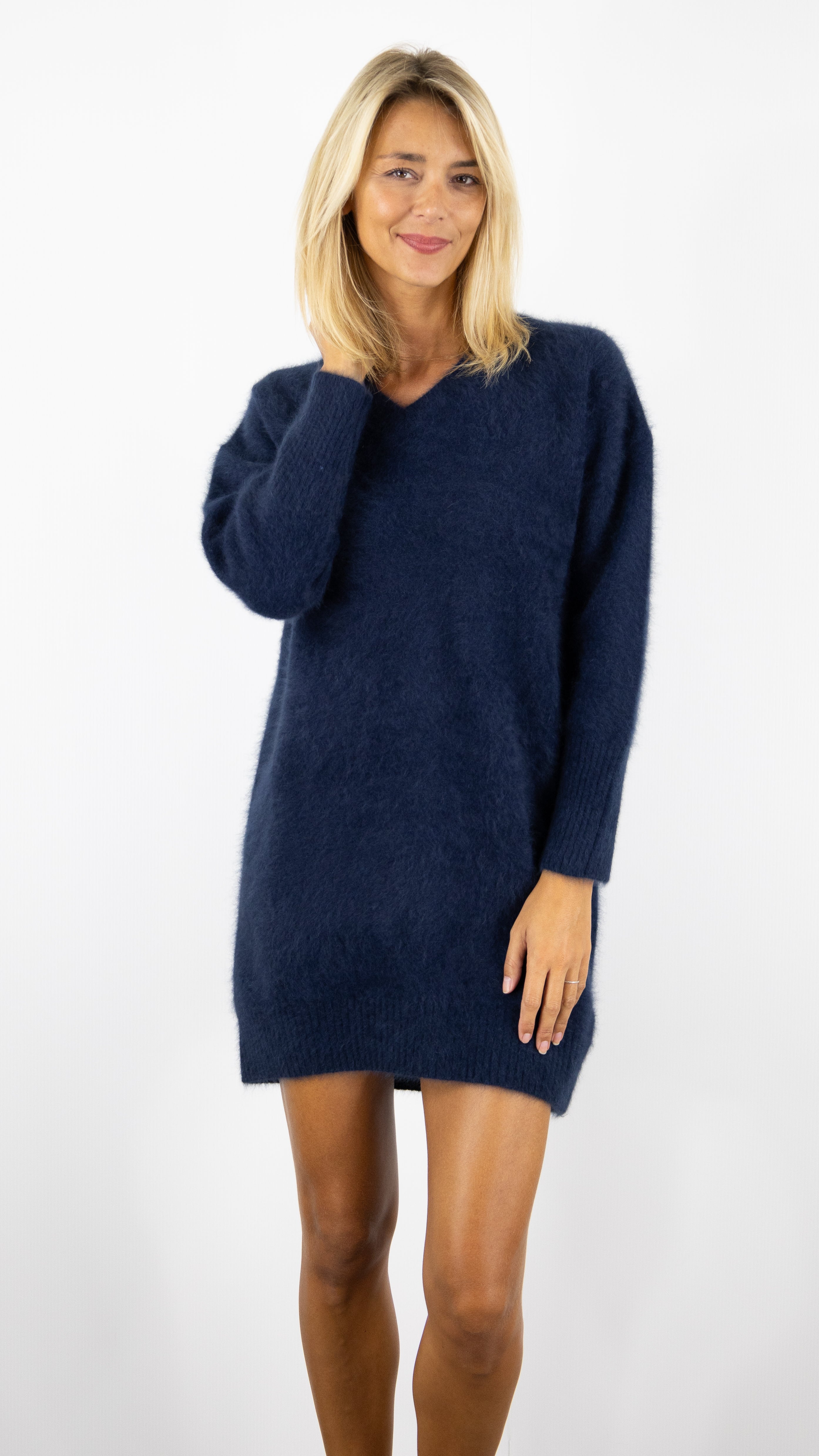 ROBE EN RACCOON COL V ESTHEME WES2411HR#COLOR_1193/NAVY