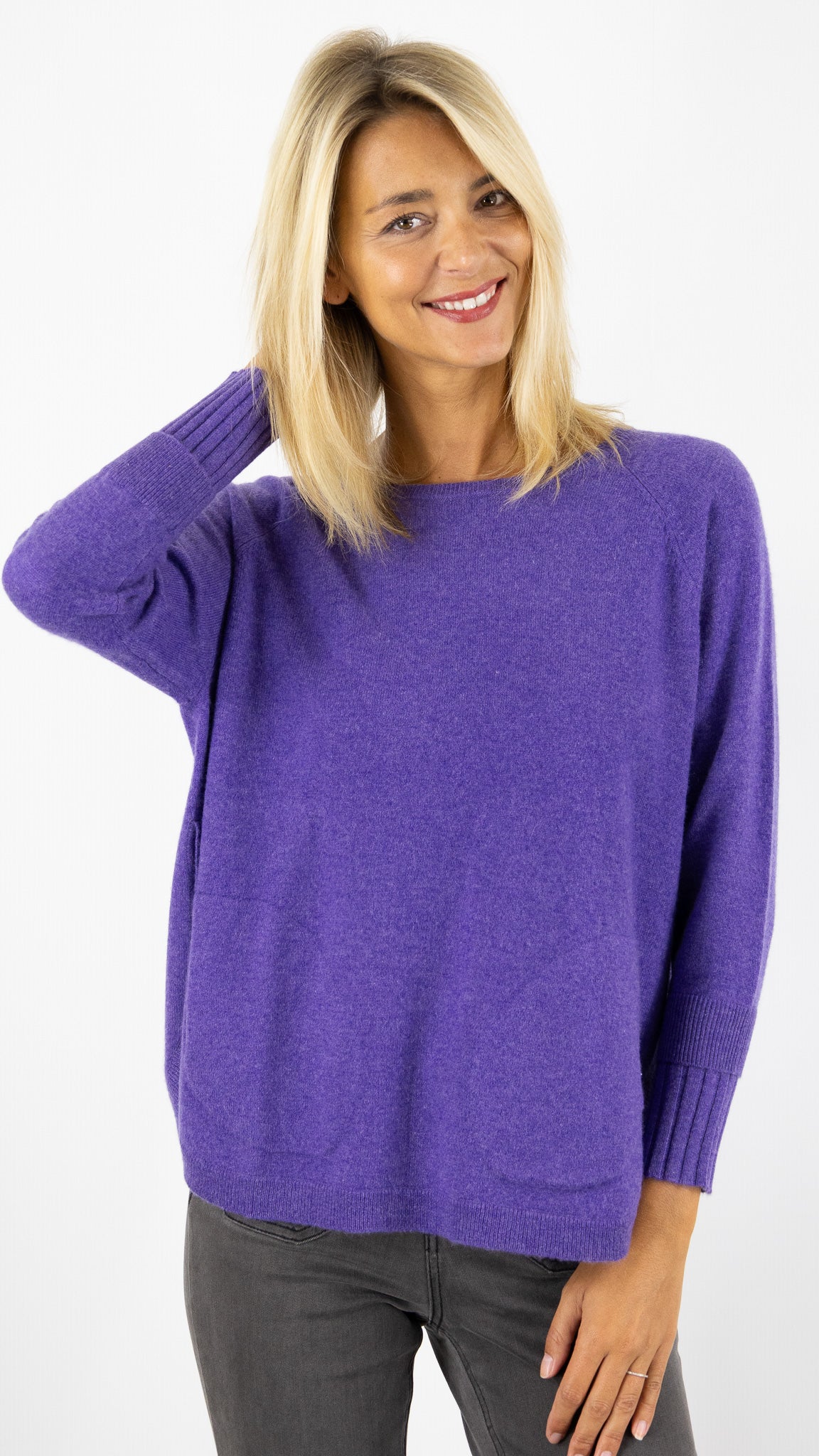 PULL EN CACHEMIRE ESTHEME WES2277H#COLOR_1345/VIOLETTE