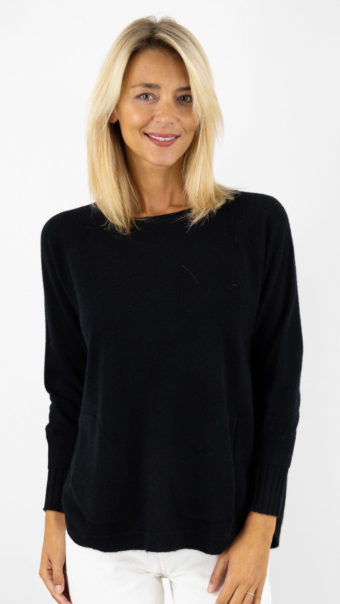 PULL EN CACHEMIRE ESTHEME WES2277H#COLOR_6148/NOIR