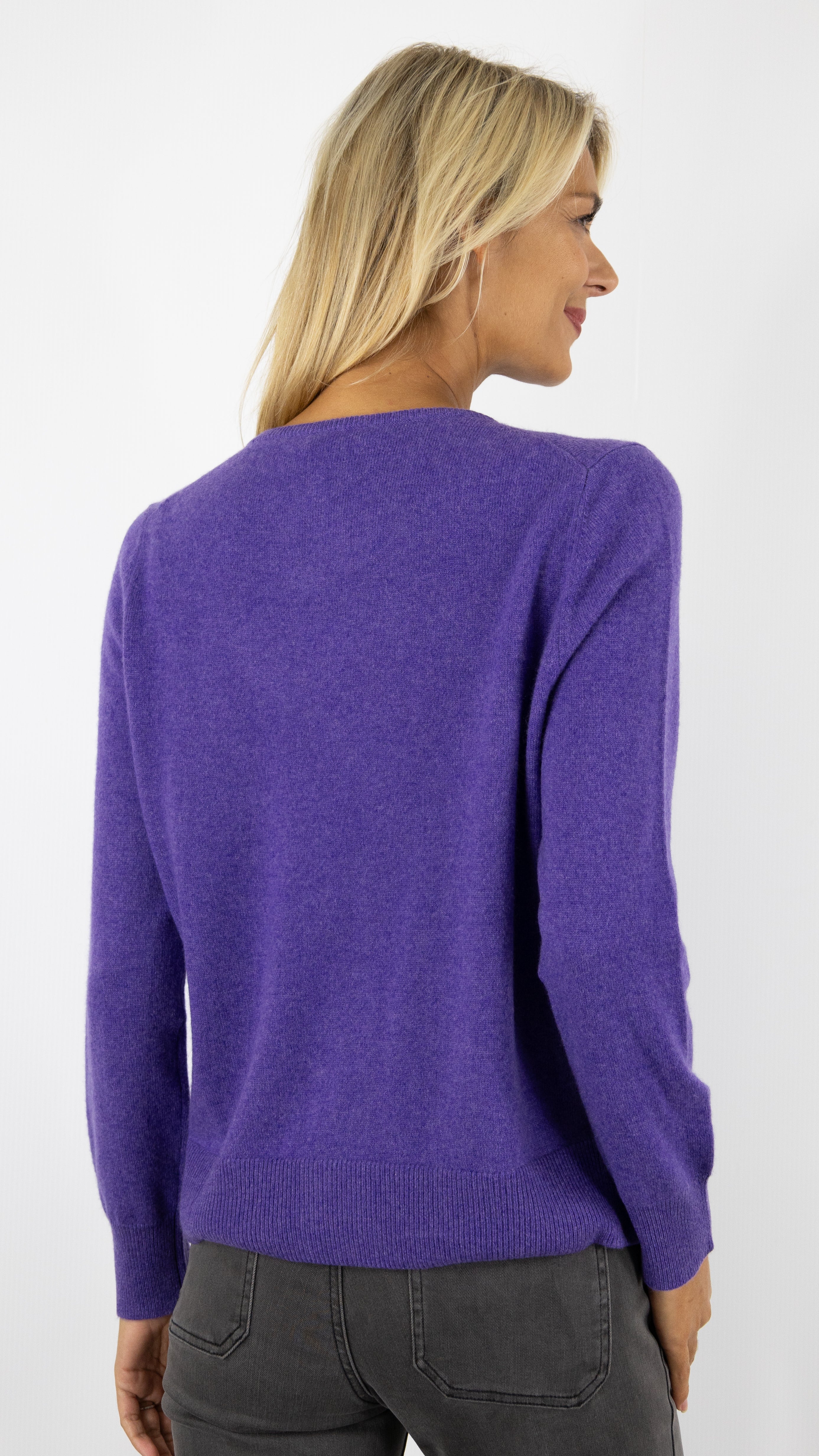 PULL COL ROND EN CACHEMIRE WES246H ESTHEME#COLOR_1345/VIOLETTE