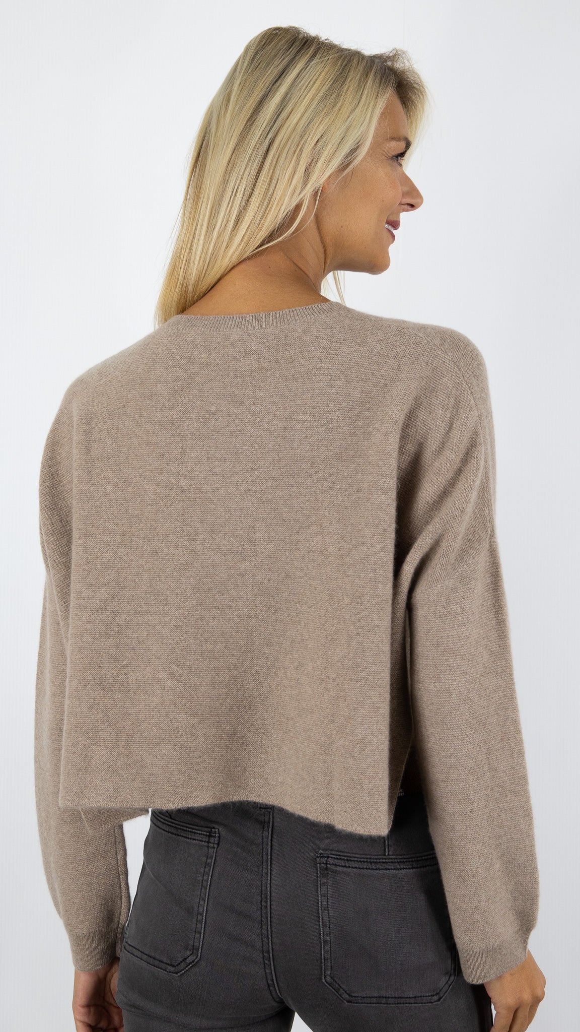 PULL COURT EN CACHEMIRE ESTHEME JF4W044C#COLOR_1240/NOISETTE