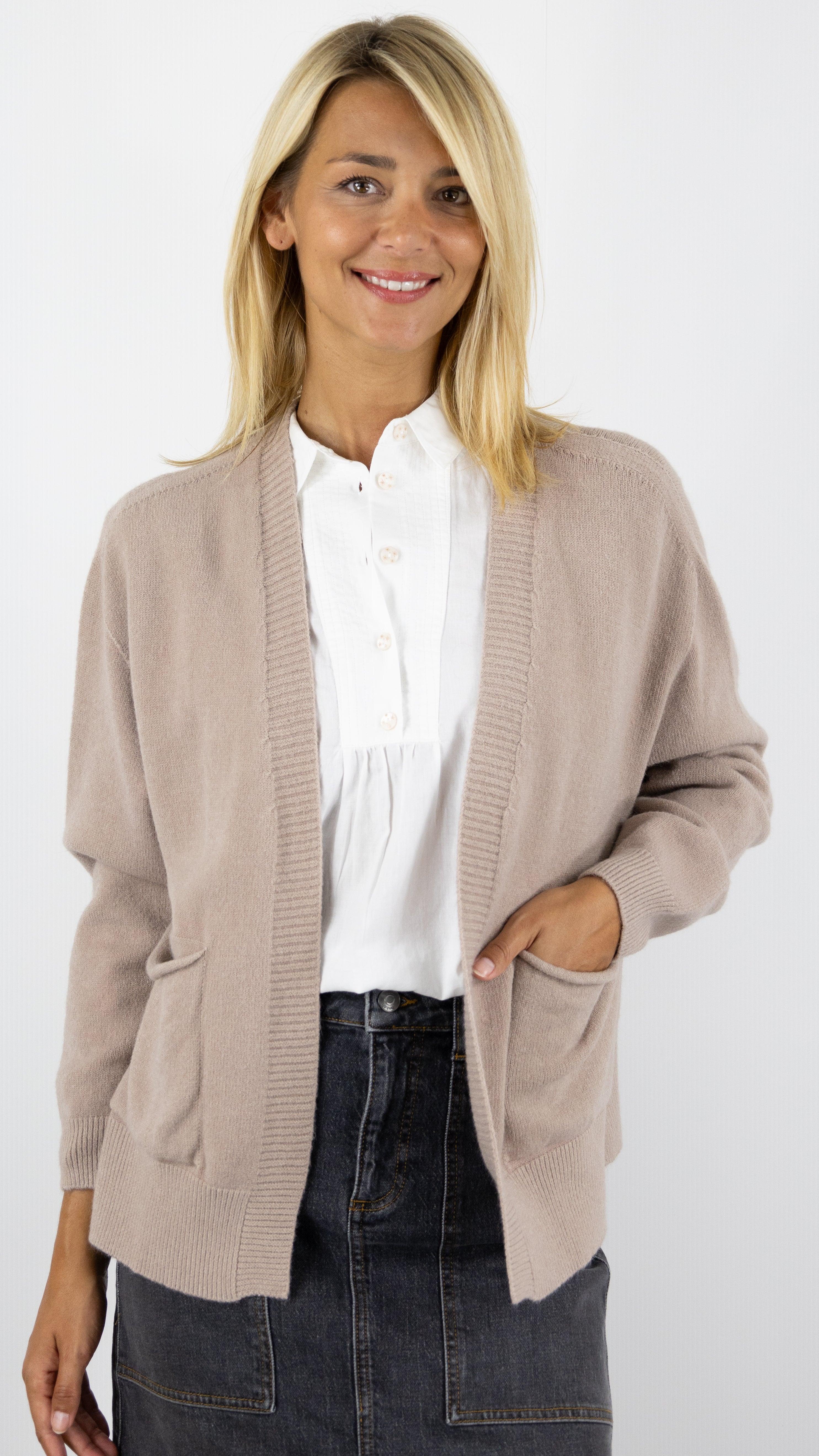 GILET ALEXANDRE LAURENT F8805#COLOR_TAUPE