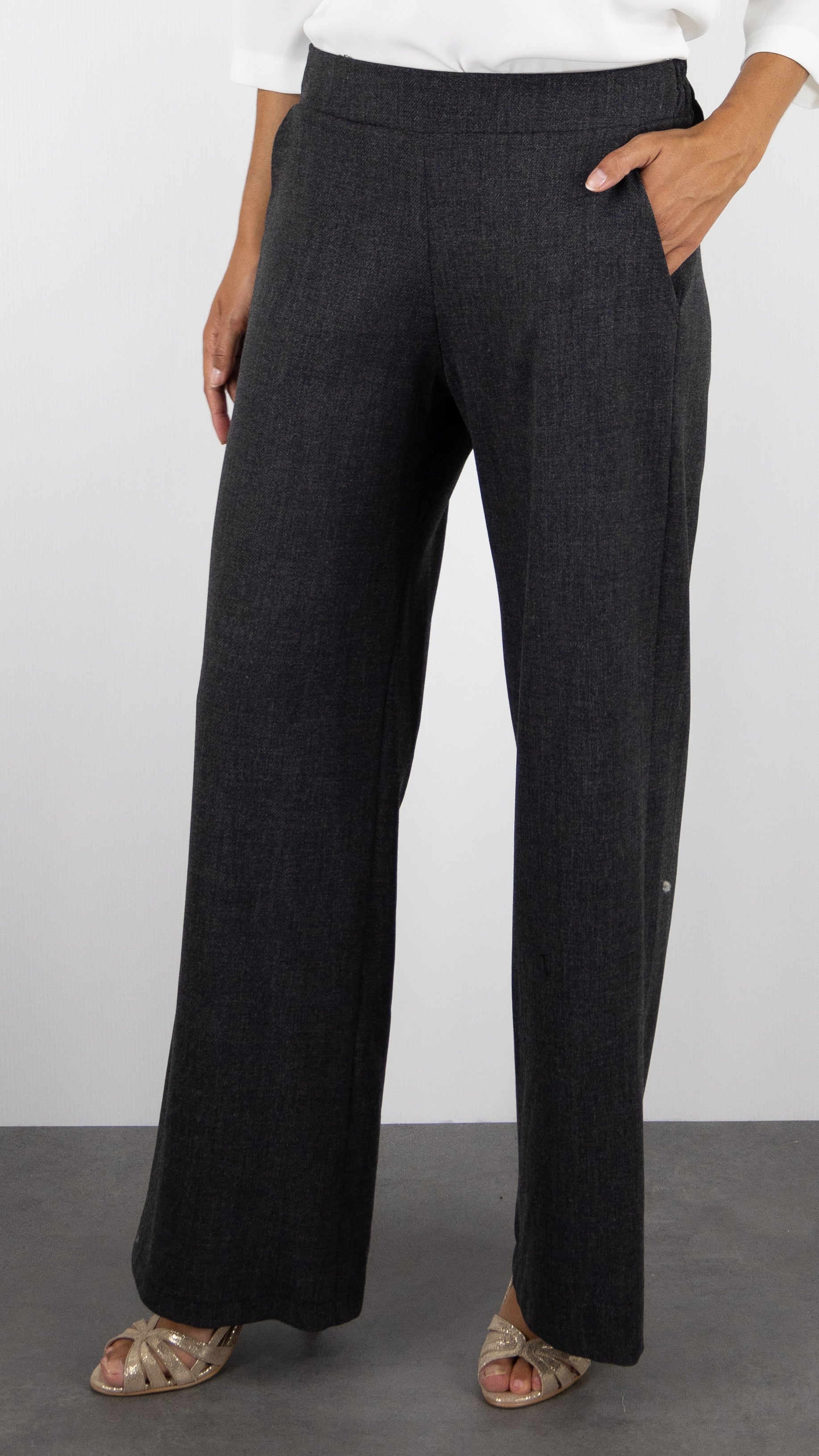 PANTALON TAILLEUR JAMBES LARGES DANEL SCARLET ROOS#COLOR_GRIS