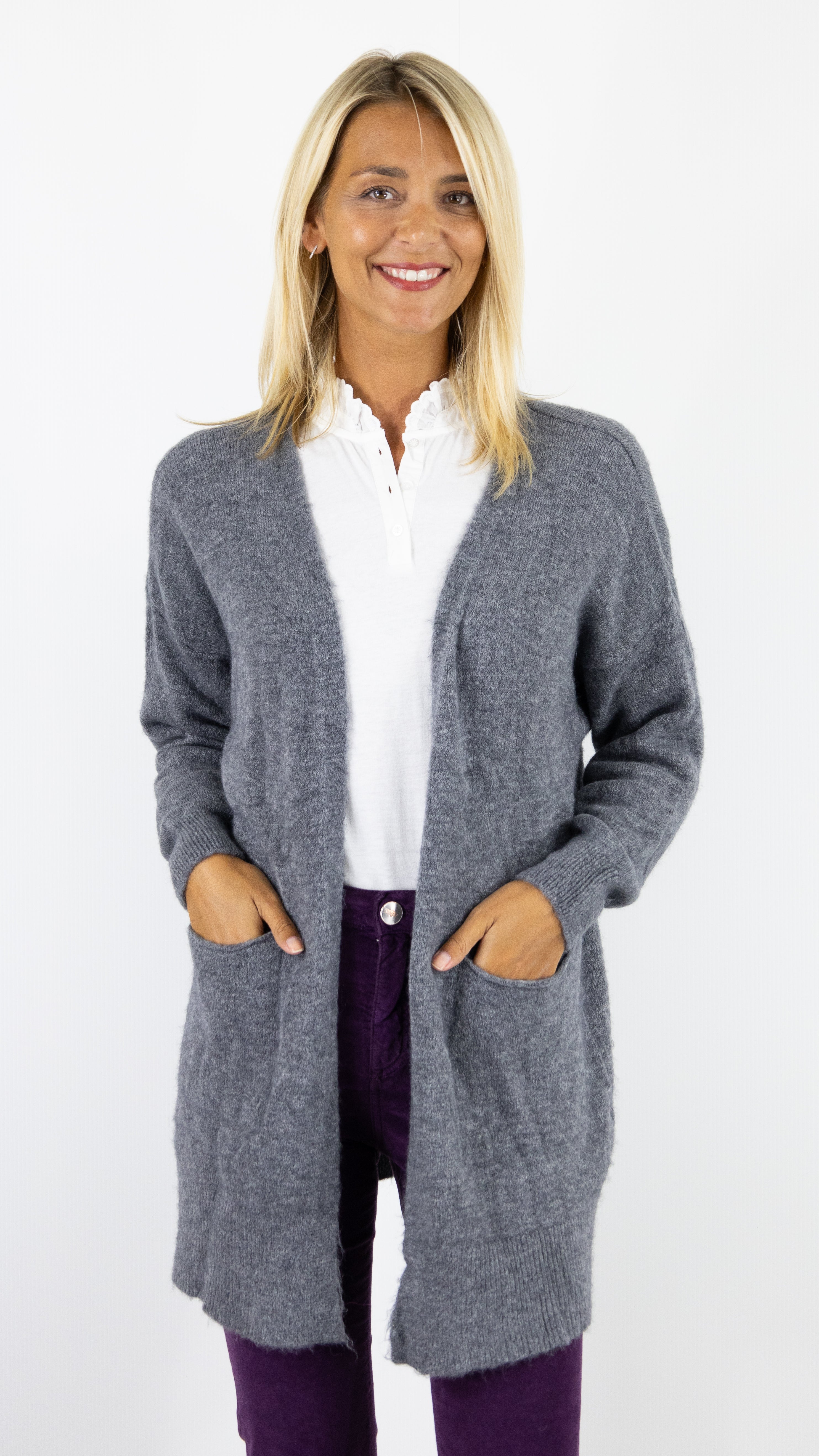 GILET LONG ALPAGA MAMOUCHKA 7389#COLOR_GRIS