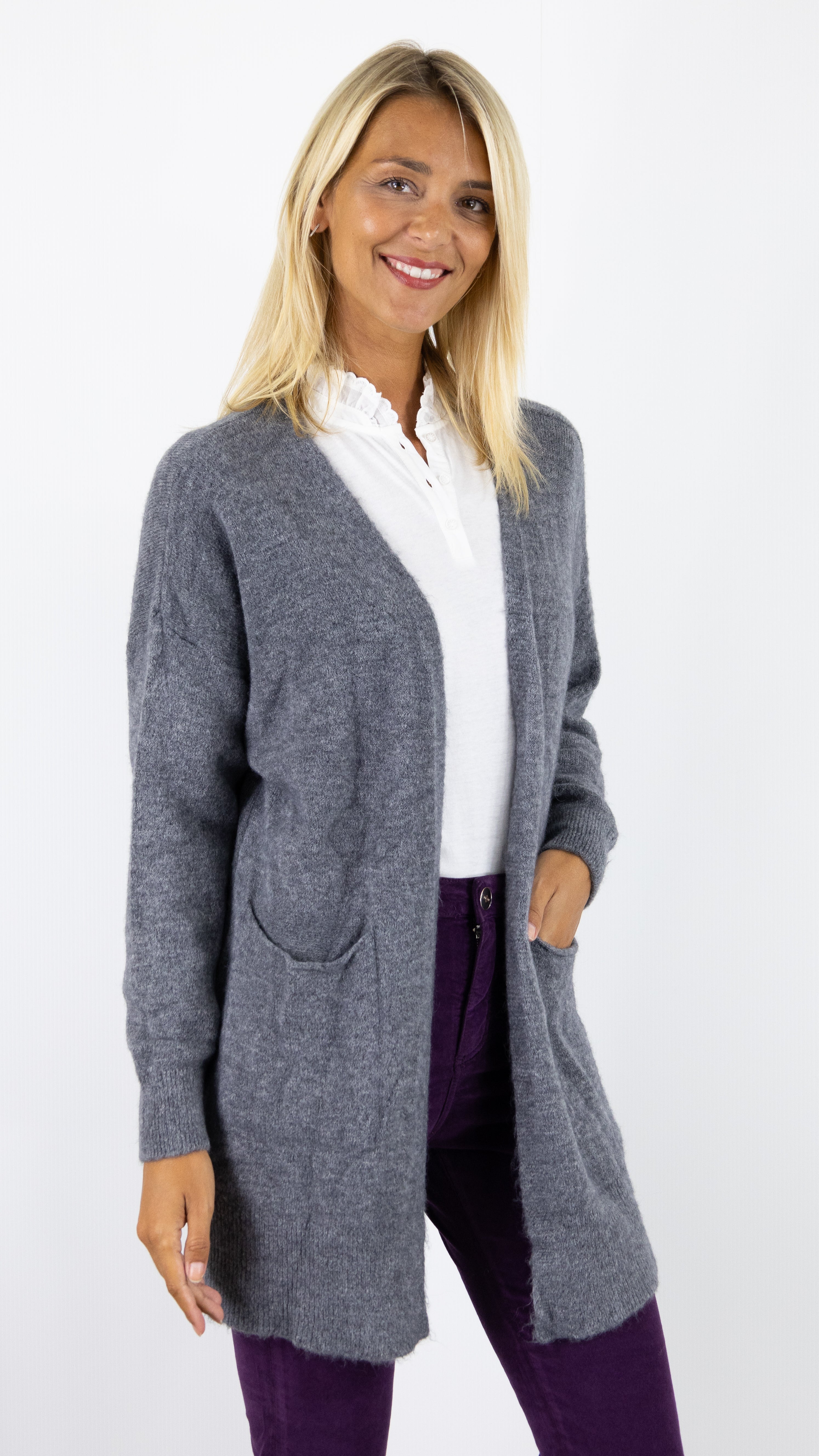 GILET LONG ALPAGA MAMOUCHKA 7389#COLOR_GRIS