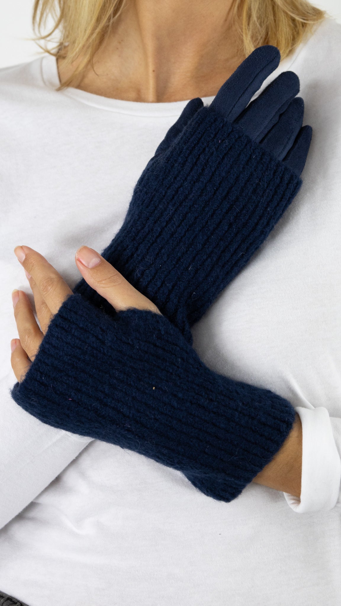 GANTS MITAINES 2 EN 1 VOUS 65483#COLOR_0550/BLEU FONCE