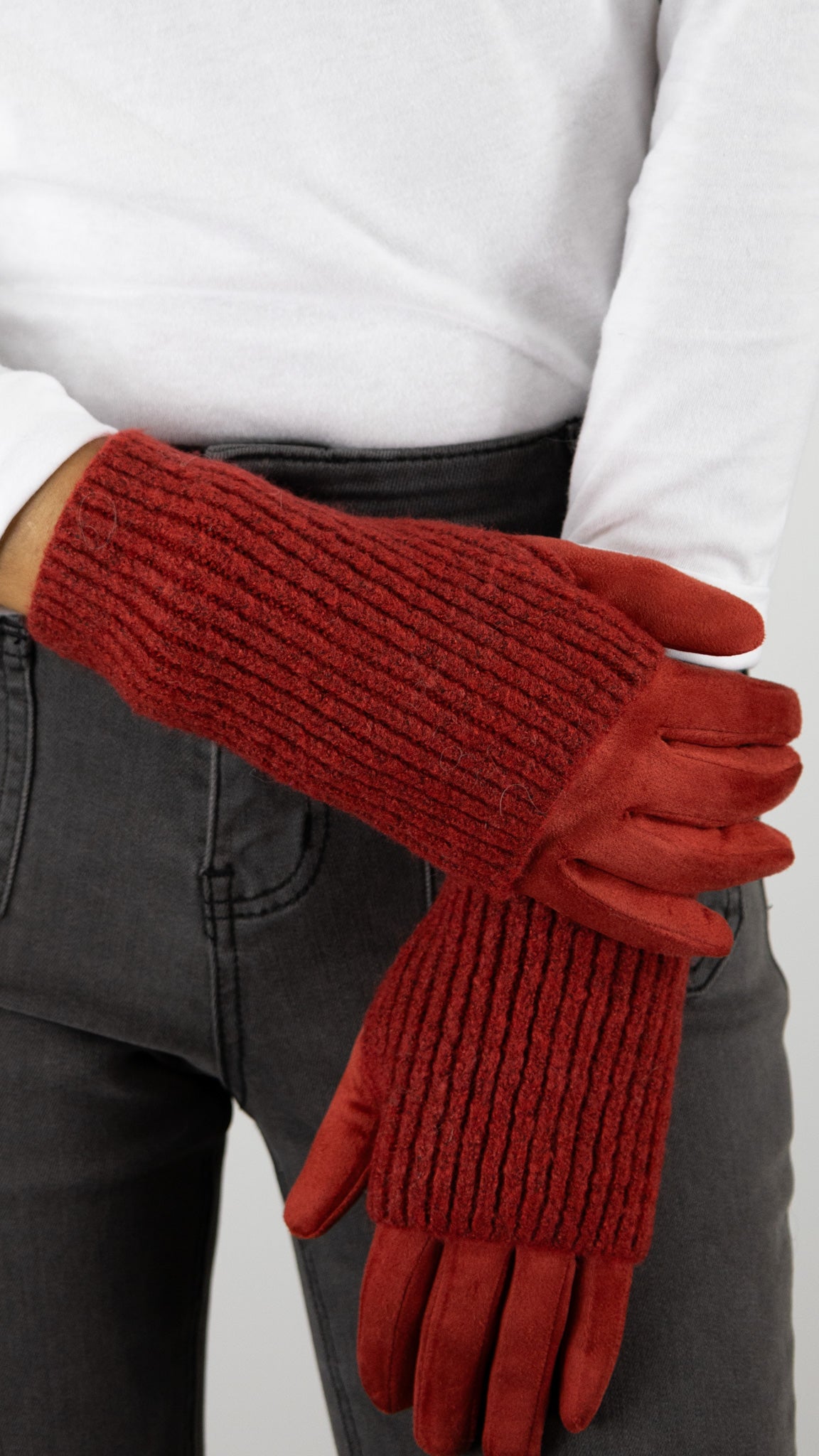 GANTS MITAINES 2 EN 1 VOUS 65483#COLOR_0600/ROUGE CLAIR