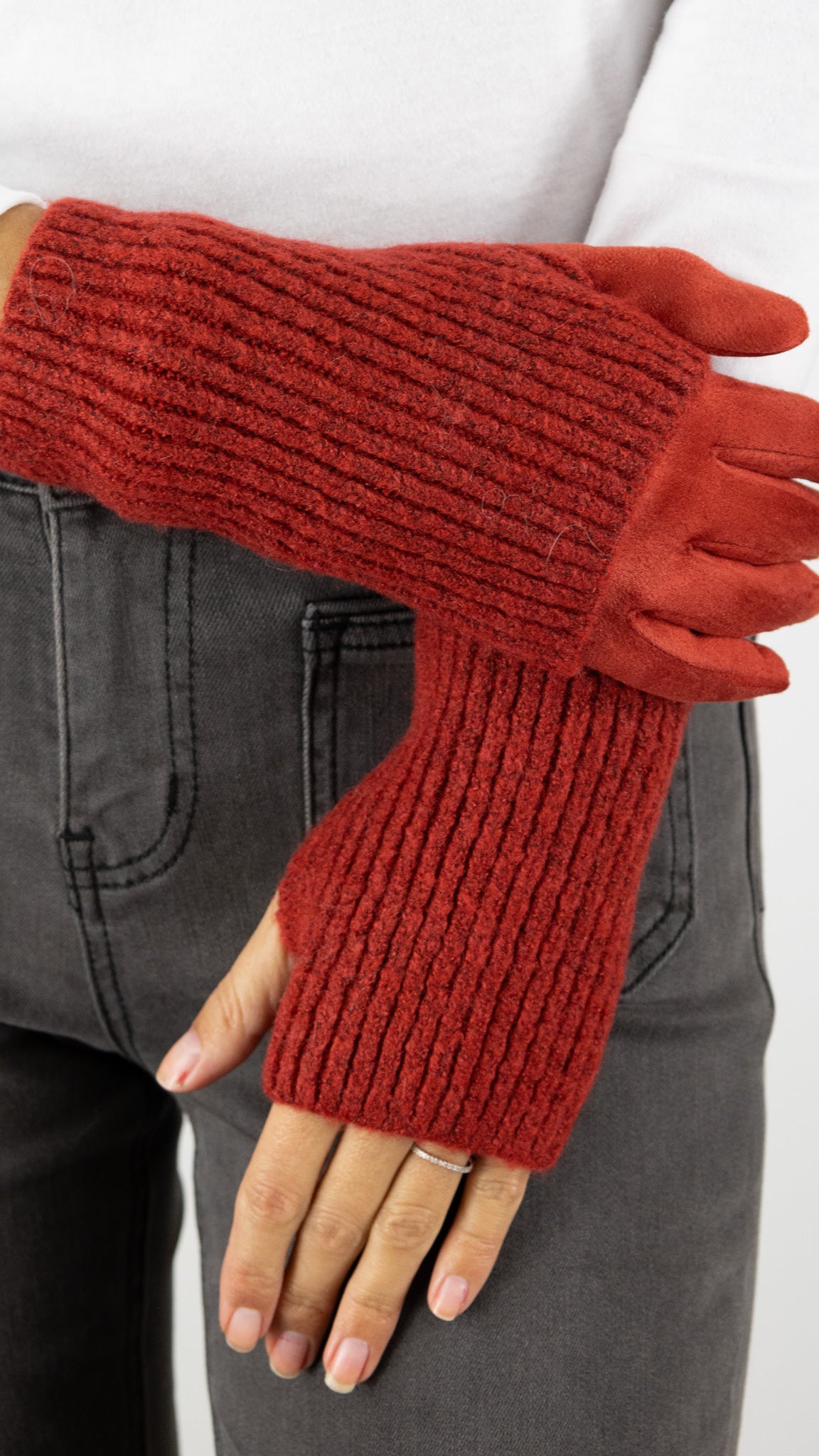 GANTS MITAINES 2 EN 1 VOUS 65483#COLOR_0600/ROUGE CLAIR