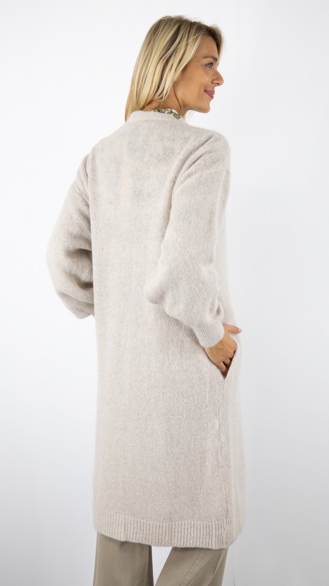 GILET LONG BORD A BORD NAIS 22577#COLOR_BEIGE