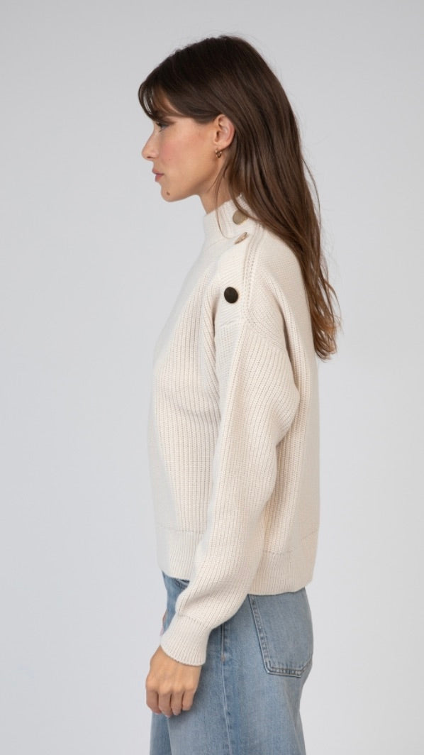 PULL COL ROND LARTEMIS AN'GE#COLOR_OFF WHITE