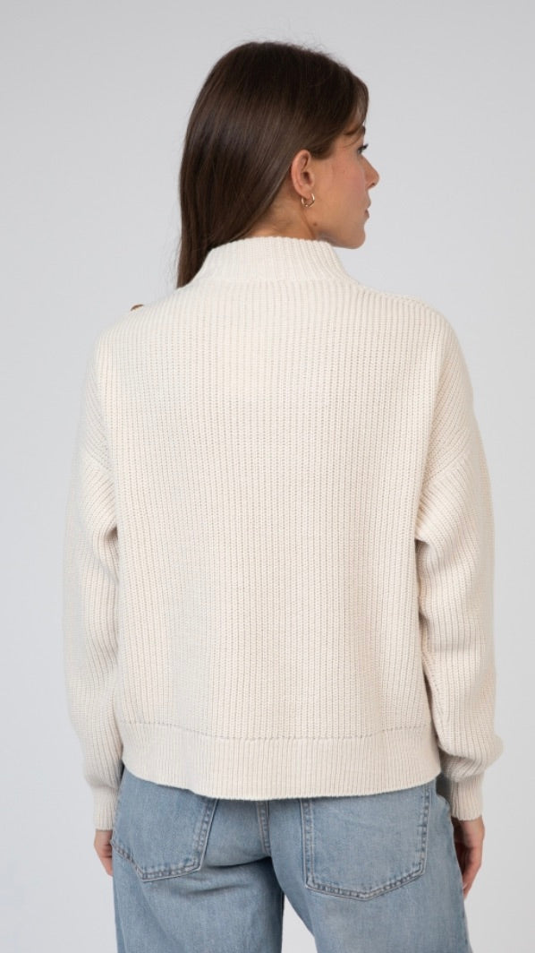 PULL COL ROND LARTEMIS AN'GE#COLOR_OFF WHITE