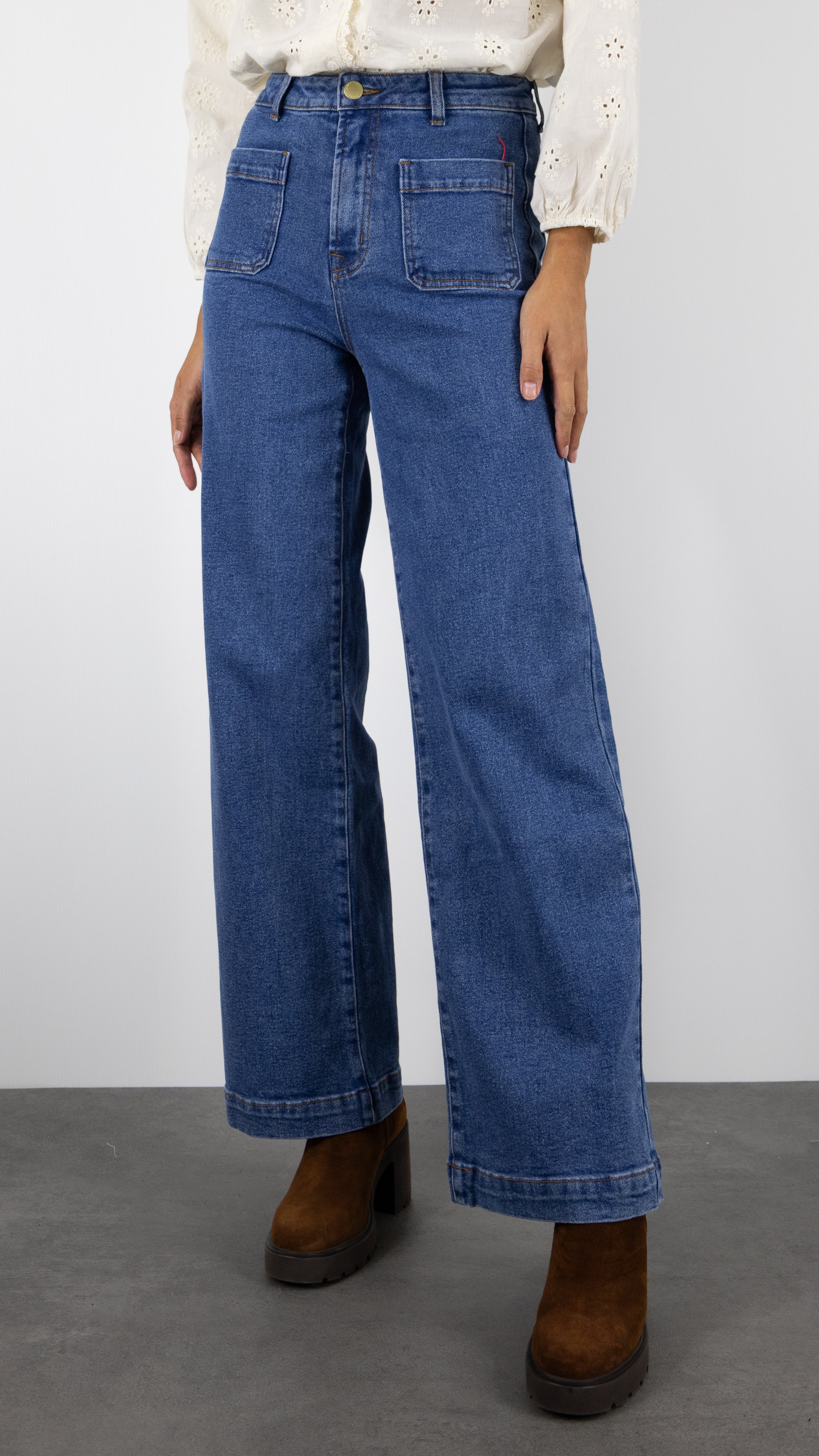 JEANS LARGE  LA PETITE ETOILE ATLANTY MEDIUM STONE