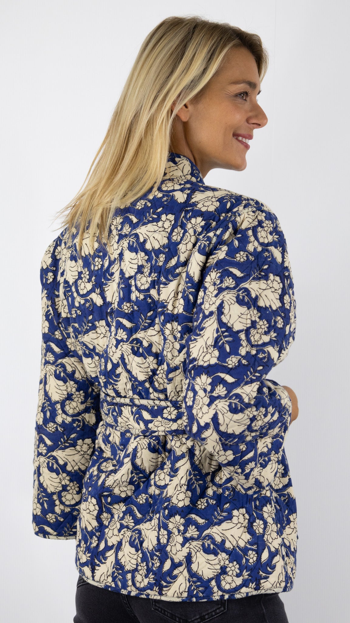 VESTE KIMONO REVERSIBLE 66330 VOUS MARINE